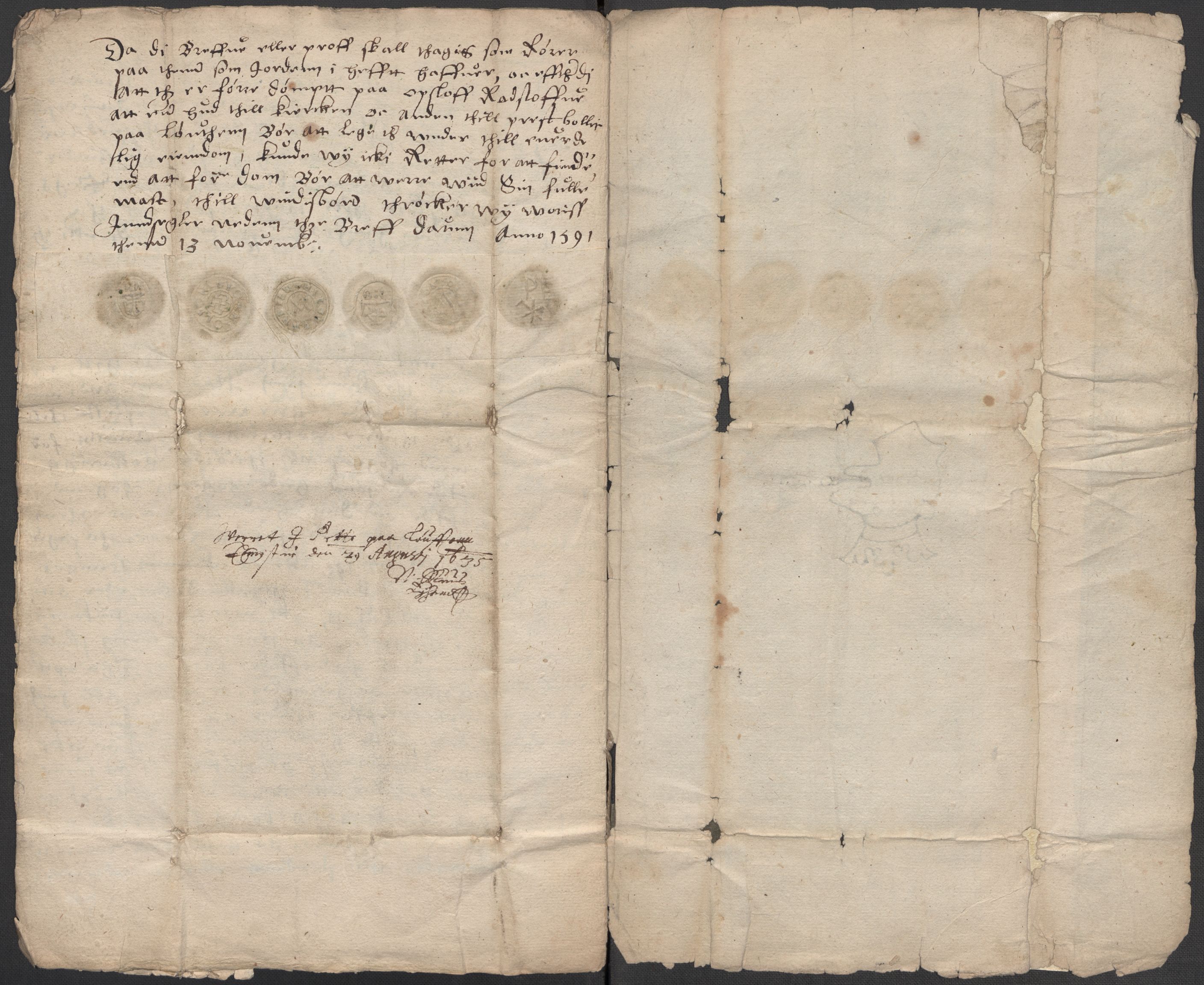 Riksarkivets diplomsamling, AV/RA-EA-5965/F15/L0011: Prestearkiv - Hedmark, 1575-1735, p. 45