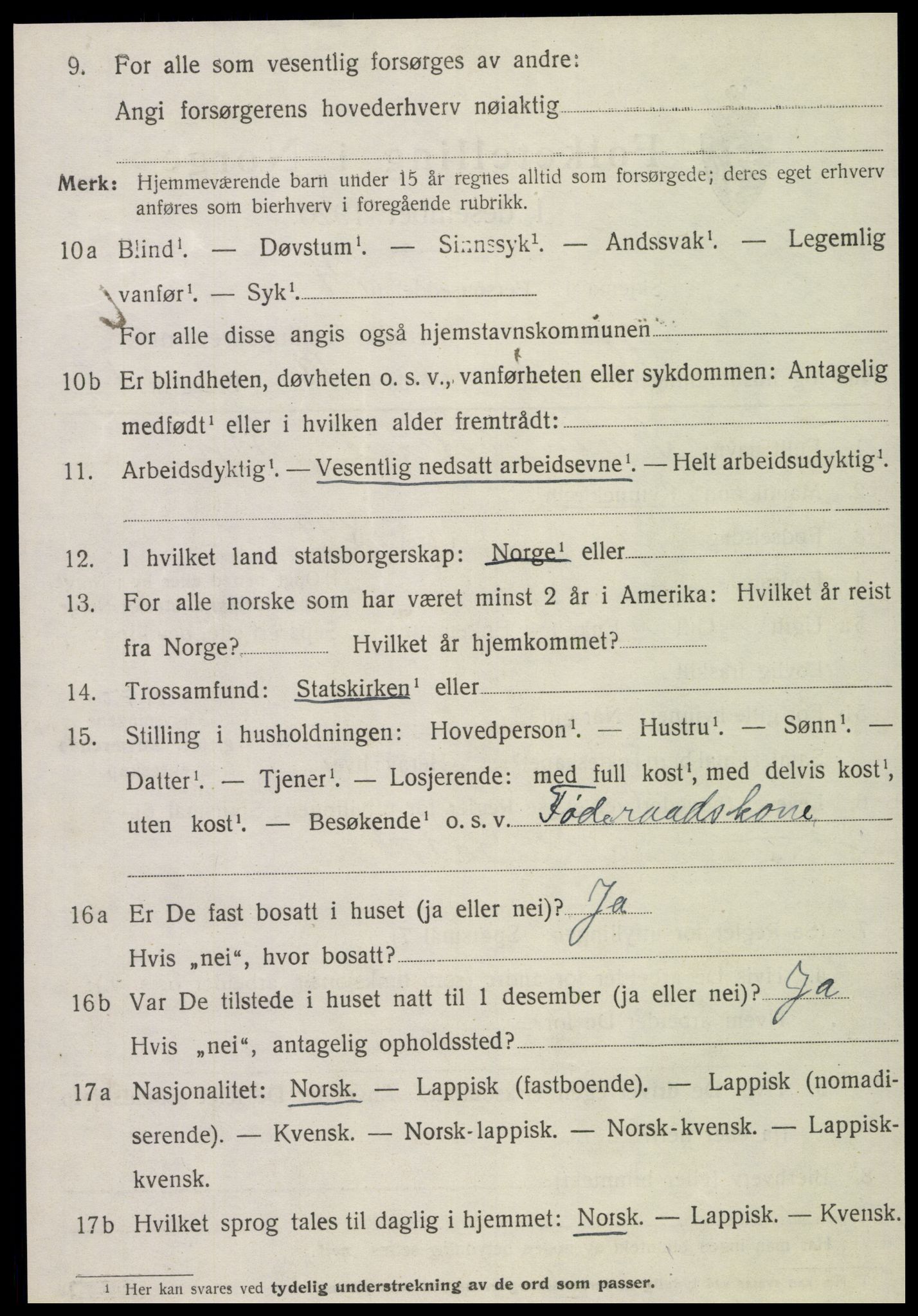 SAT, 1920 census for Egge, 1920, p. 3889