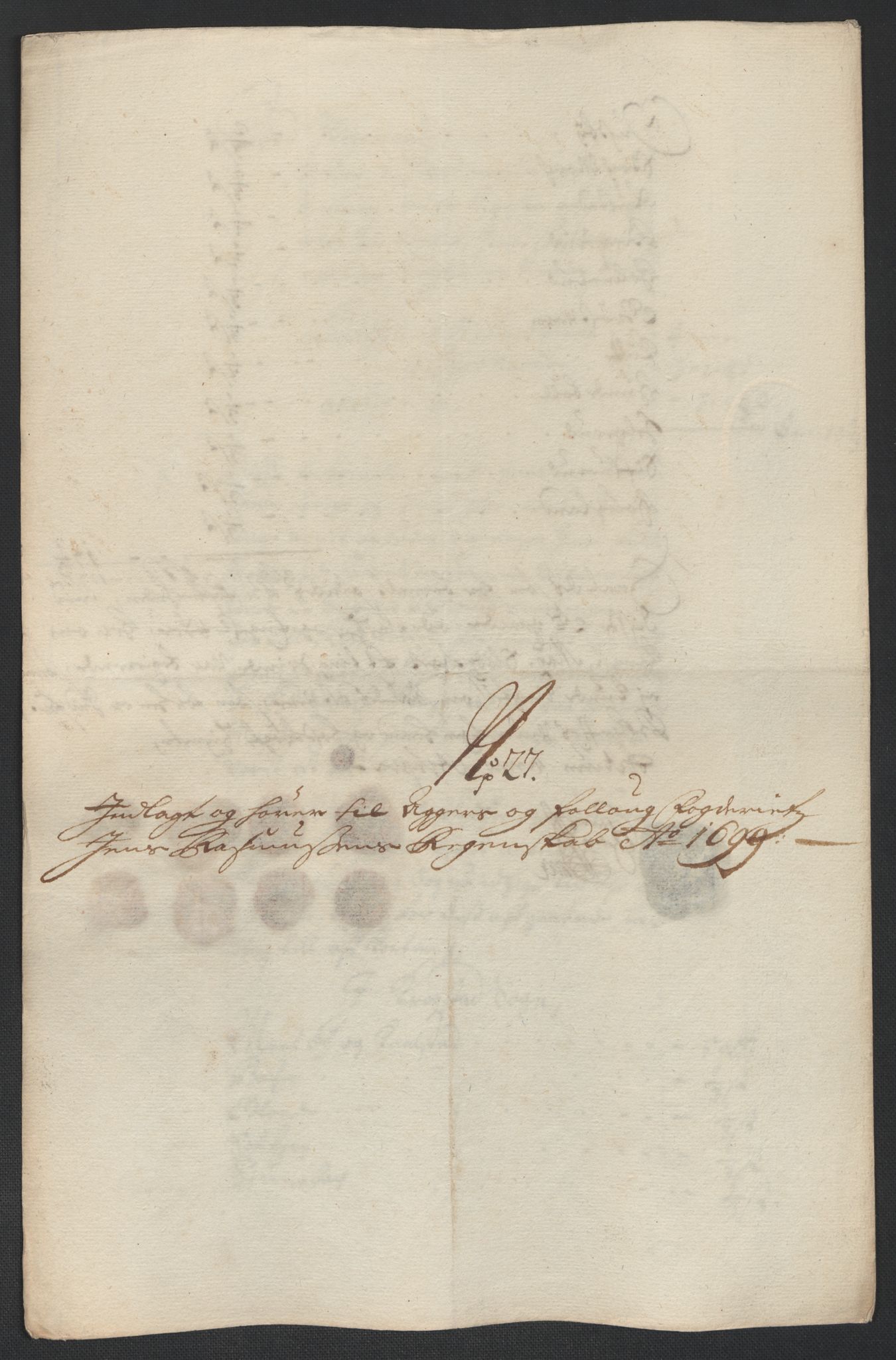 Rentekammeret inntil 1814, Reviderte regnskaper, Fogderegnskap, AV/RA-EA-4092/R10/L0442: Fogderegnskap Aker og Follo, 1699, p. 317