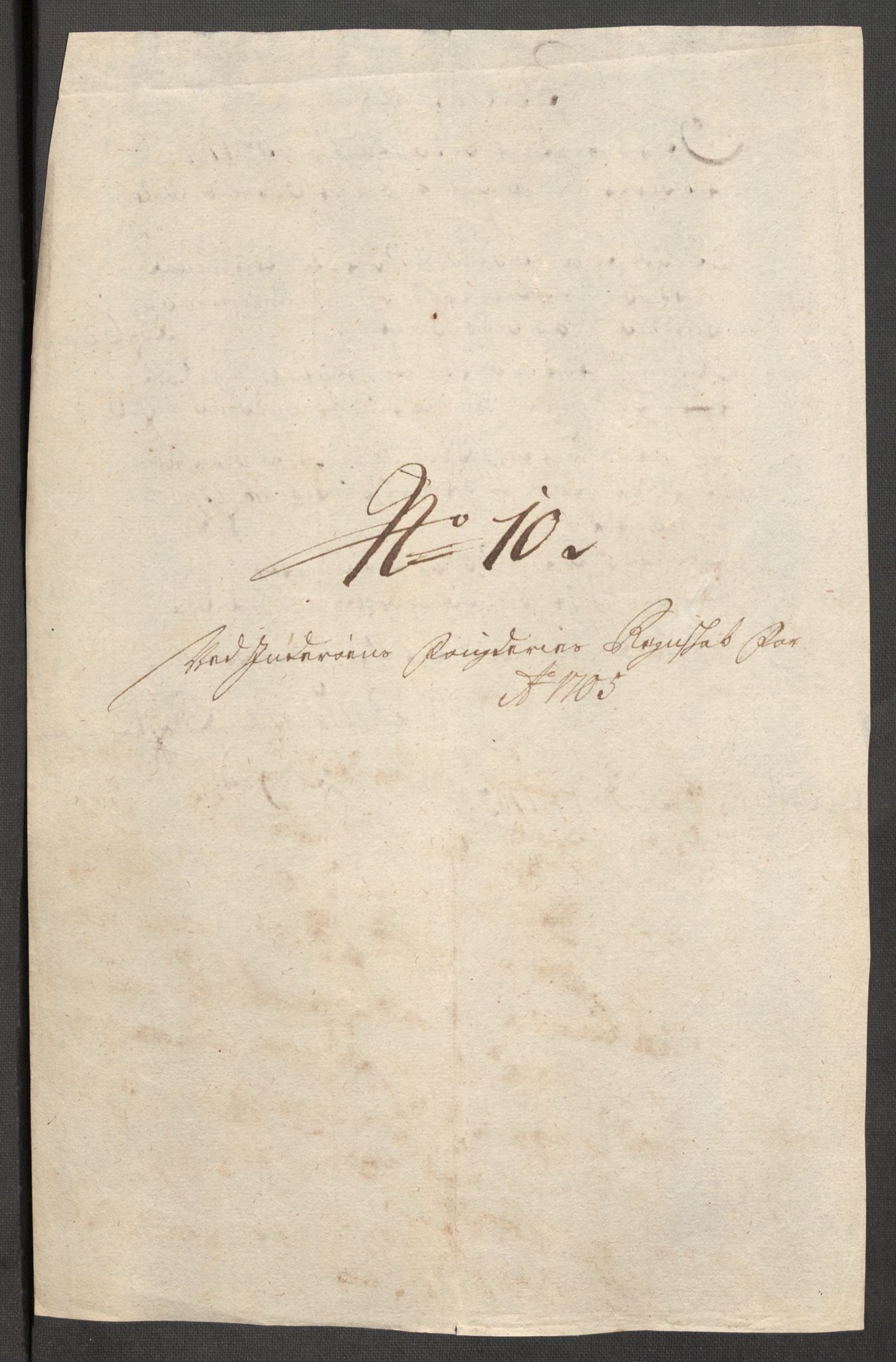 Rentekammeret inntil 1814, Reviderte regnskaper, Fogderegnskap, RA/EA-4092/R63/L4314: Fogderegnskap Inderøy, 1705, p. 159