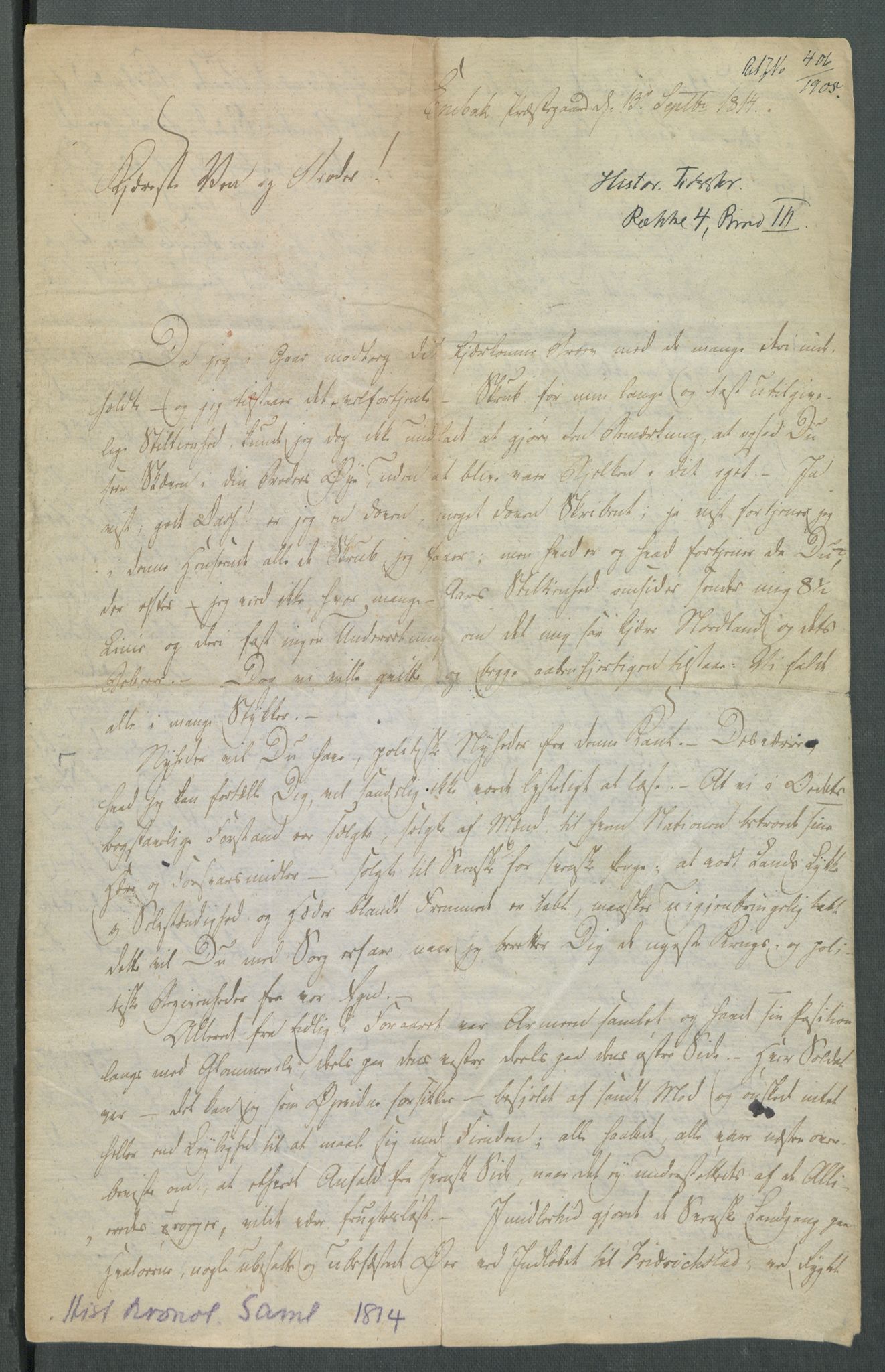 Forskjellige samlinger, Historisk-kronologisk samling, AV/RA-EA-4029/G/Ga/L0009A: Historisk-kronologisk samling. Dokumenter fra januar og ut september 1814. , 1814, p. 323