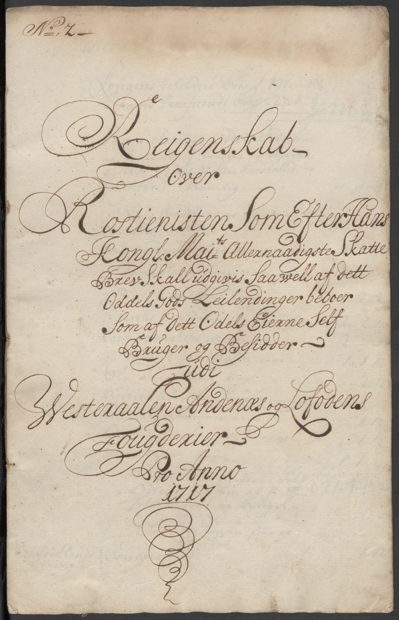 Rentekammeret inntil 1814, Reviderte regnskaper, Fogderegnskap, AV/RA-EA-4092/R67/L4683: Fogderegnskap Vesterålen, Andenes og Lofoten, 1717, p. 63