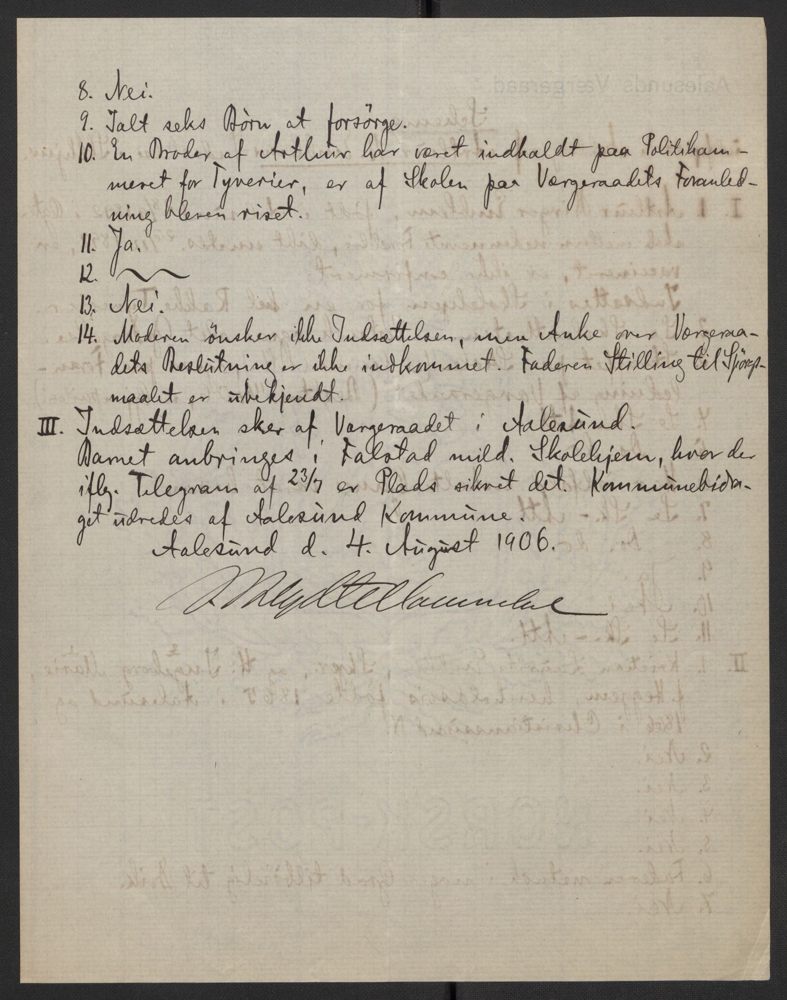 Falstad skolehjem, RA/S-1676/E/Eb/L0007: Elevmapper løpenr. 146-168, 1905-1911, p. 149