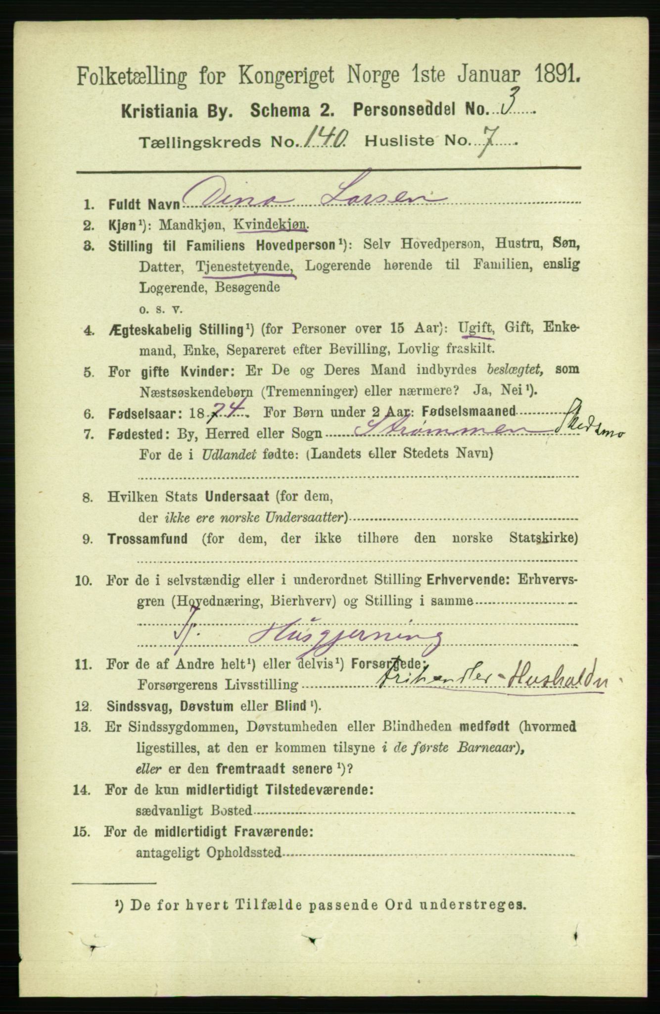 RA, 1891 census for 0301 Kristiania, 1891, p. 77780