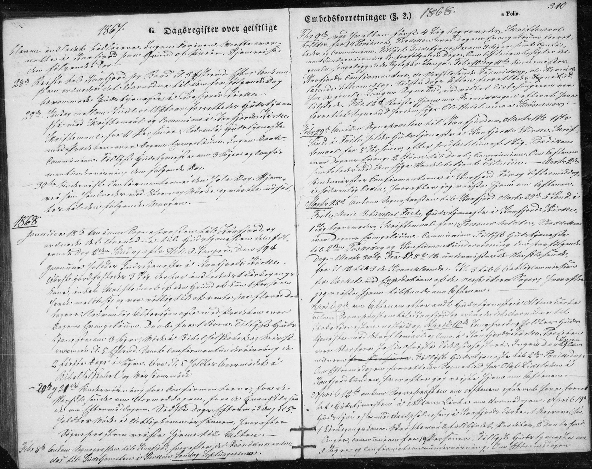 Alta sokneprestkontor, AV/SATØ-S-1338/H/Hb/L0002.klokk: Parish register (copy) no. 2, 1856-1880, p. 310