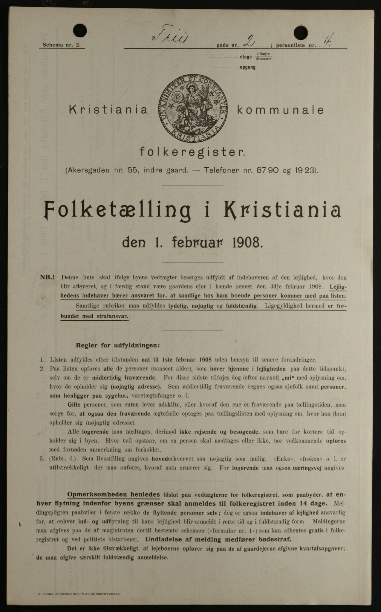 OBA, Municipal Census 1908 for Kristiania, 1908, p. 24234