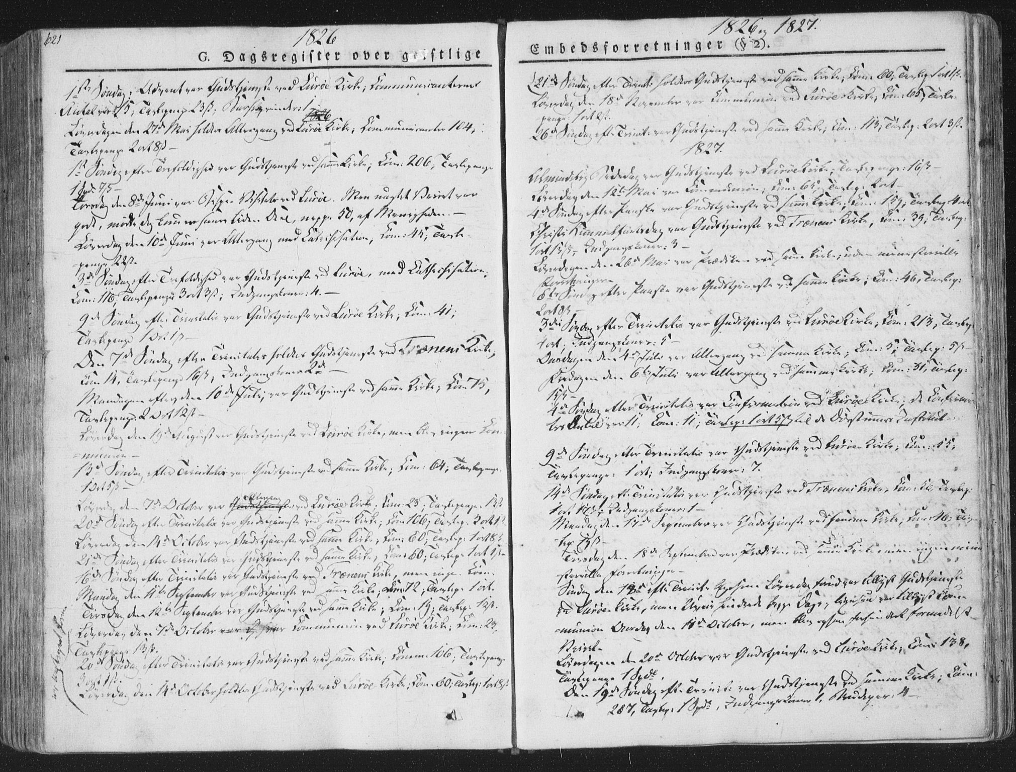 Ministerialprotokoller, klokkerbøker og fødselsregistre - Nordland, SAT/A-1459/839/L0566: Parish register (official) no. 839A03, 1825-1862, p. 621