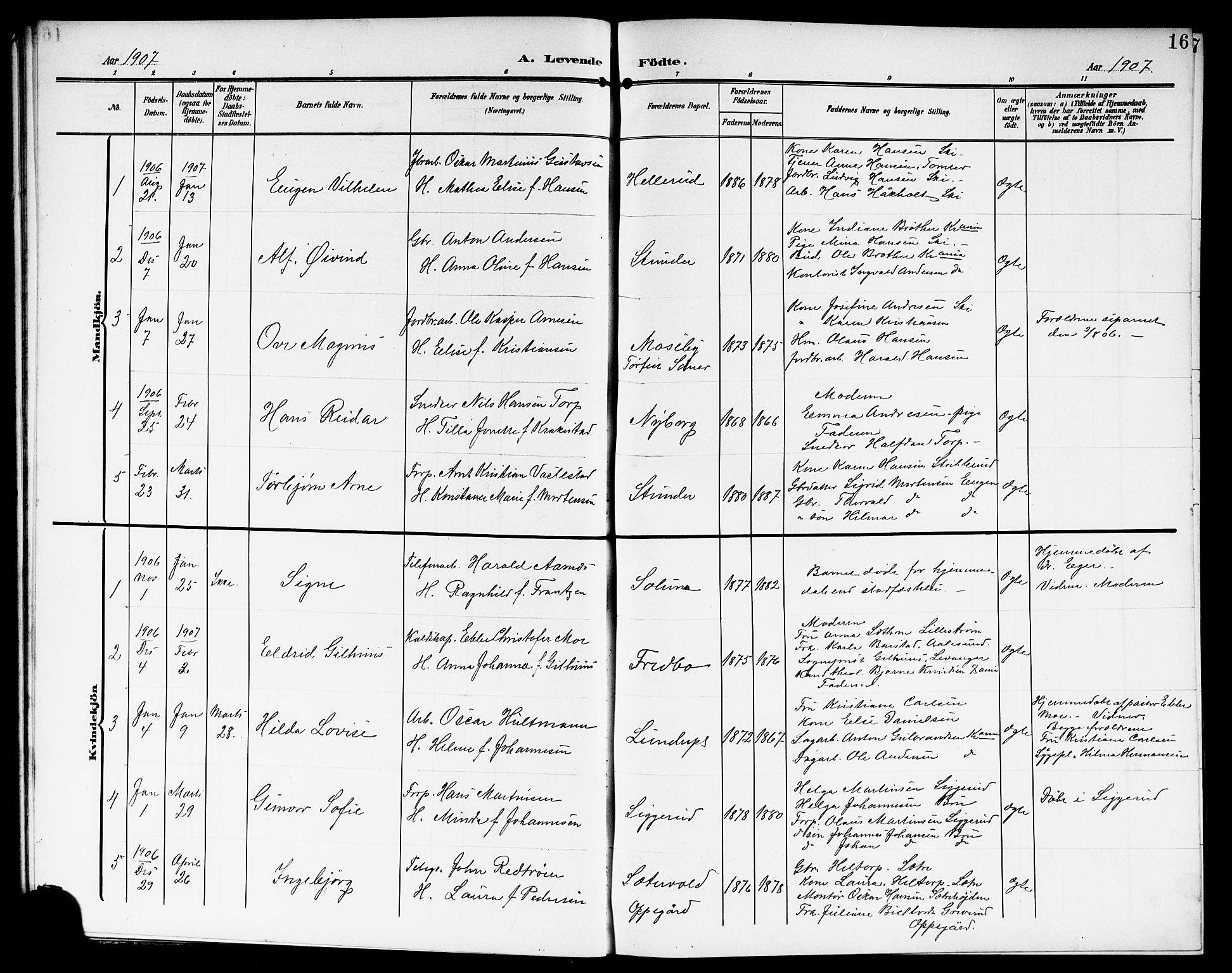 Kråkstad prestekontor Kirkebøker, AV/SAO-A-10125a/G/Gb/L0001: Parish register (copy) no. II 1, 1905-1920, p. 16