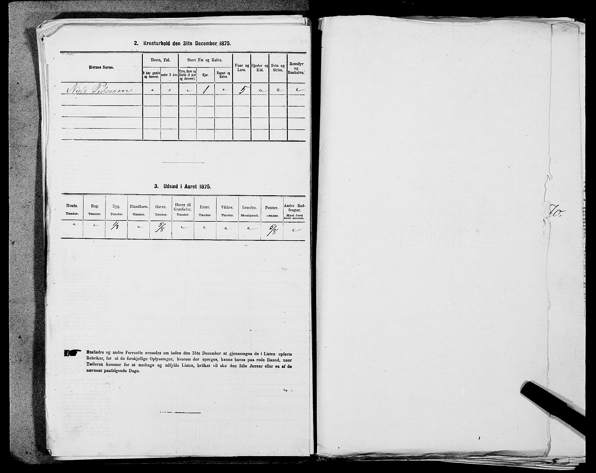 SAST, 1875 census for 1142P Rennesøy, 1875, p. 282