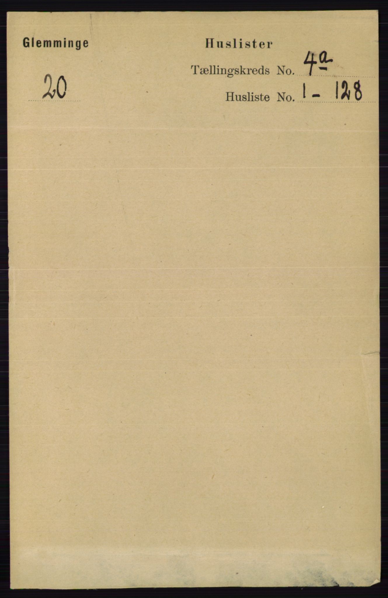 RA, 1891 census for 0132 Glemmen, 1891, p. 3339