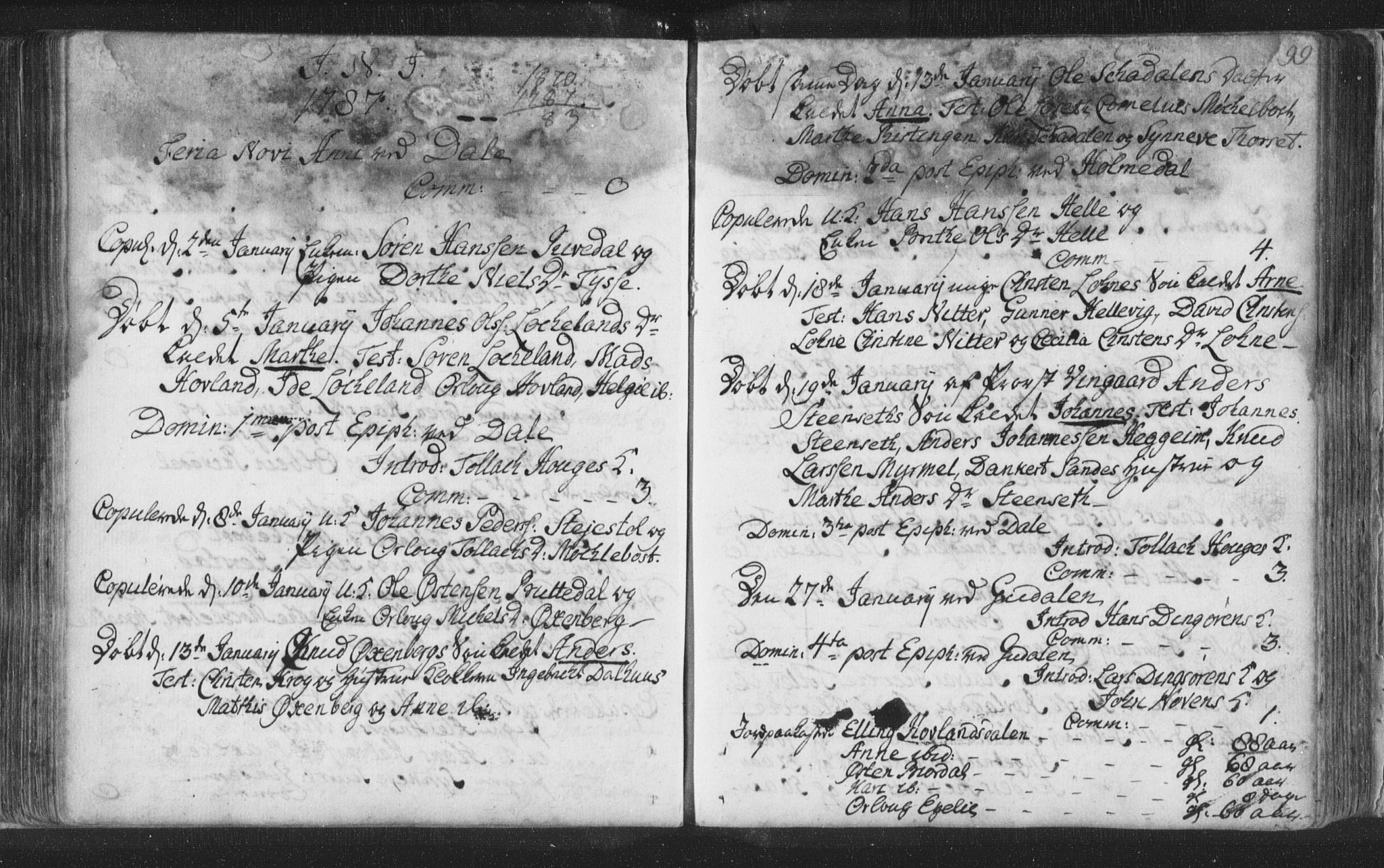 Fjaler sokneprestembete, SAB/A-79801/H/Haa/Haaa/L0002: Parish register (official) no. A 2, 1779-1798, p. 99