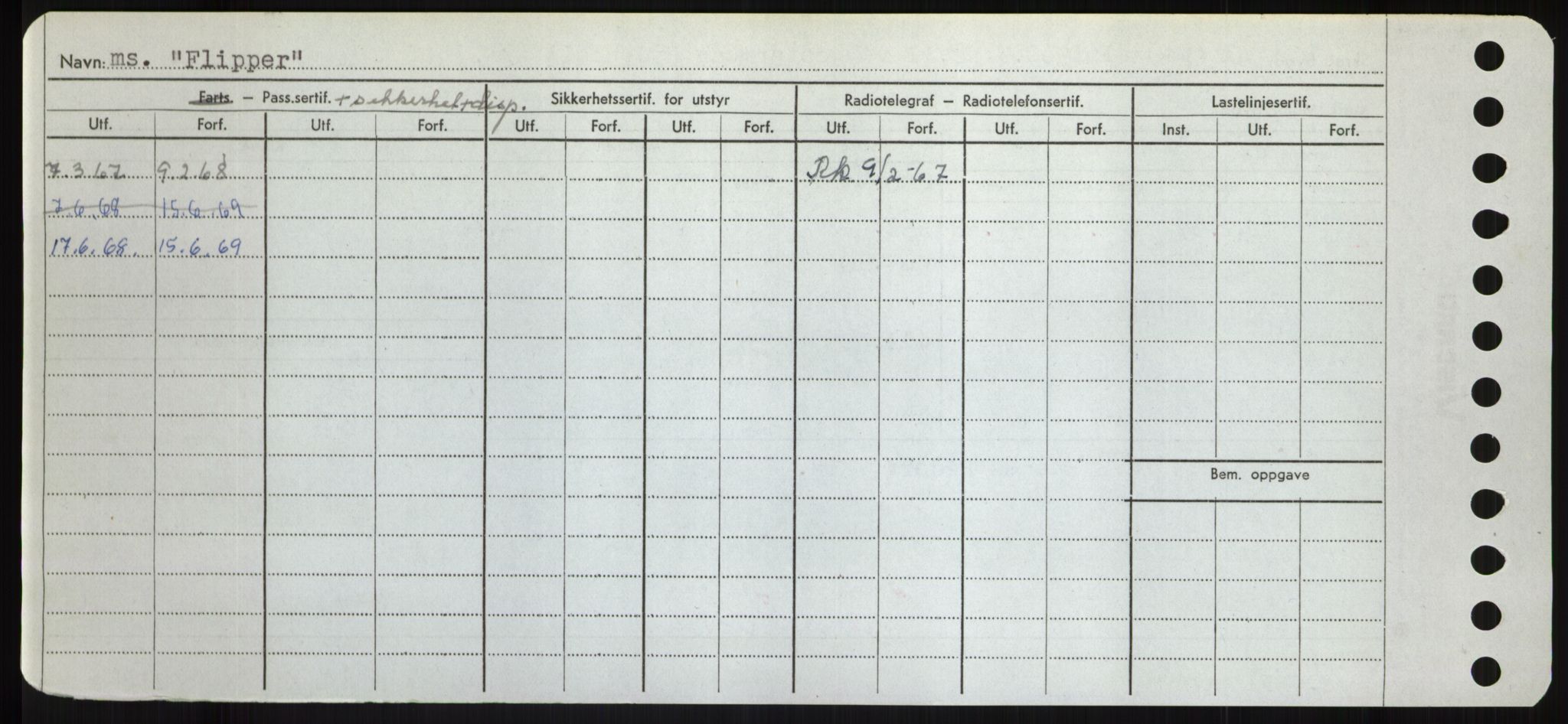 Sjøfartsdirektoratet med forløpere, Skipsmålingen, RA/S-1627/H/Hd/L0011: Fartøy, Fla-Får, p. 40