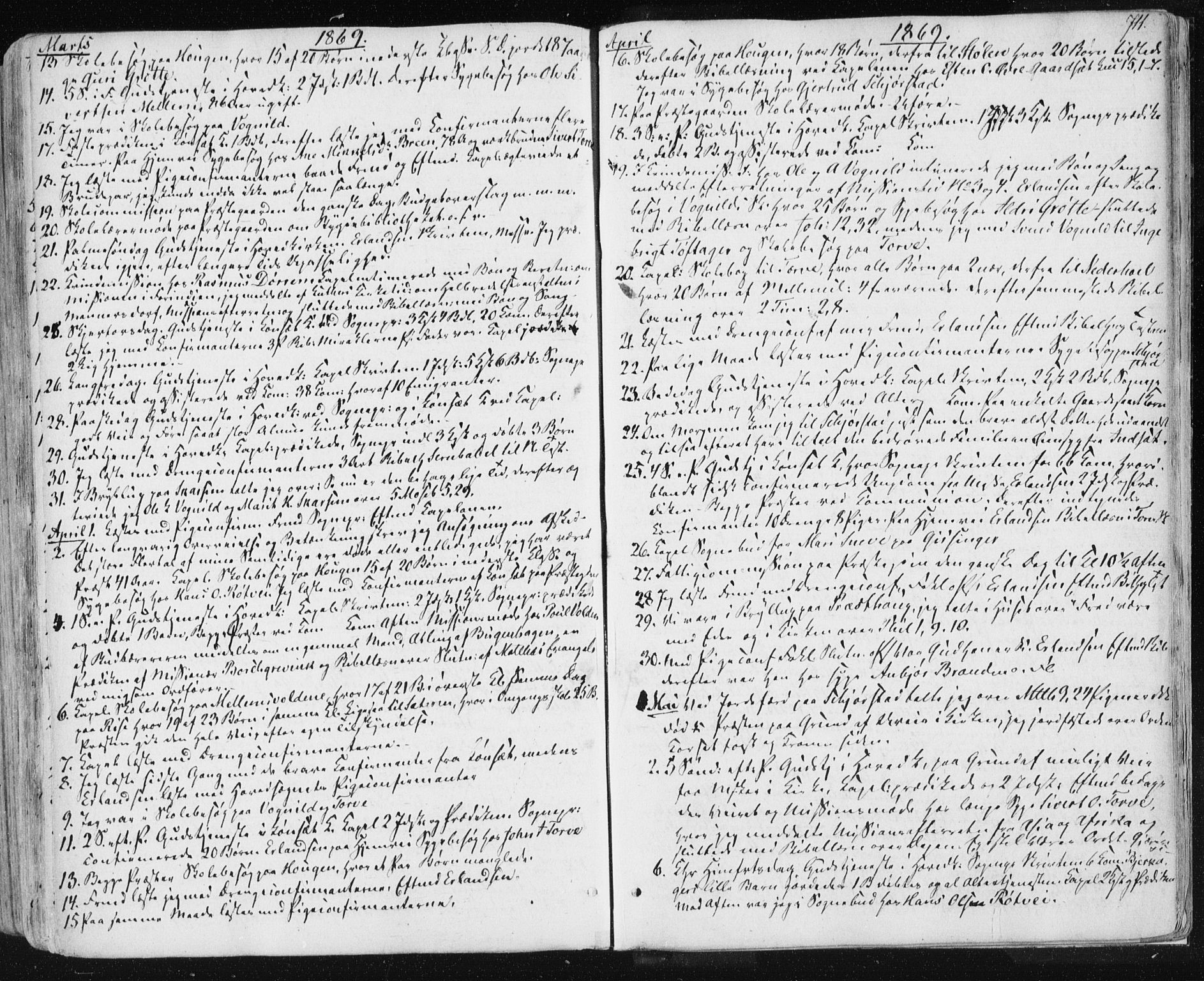 Ministerialprotokoller, klokkerbøker og fødselsregistre - Sør-Trøndelag, SAT/A-1456/678/L0899: Parish register (official) no. 678A08, 1848-1872, p. 711
