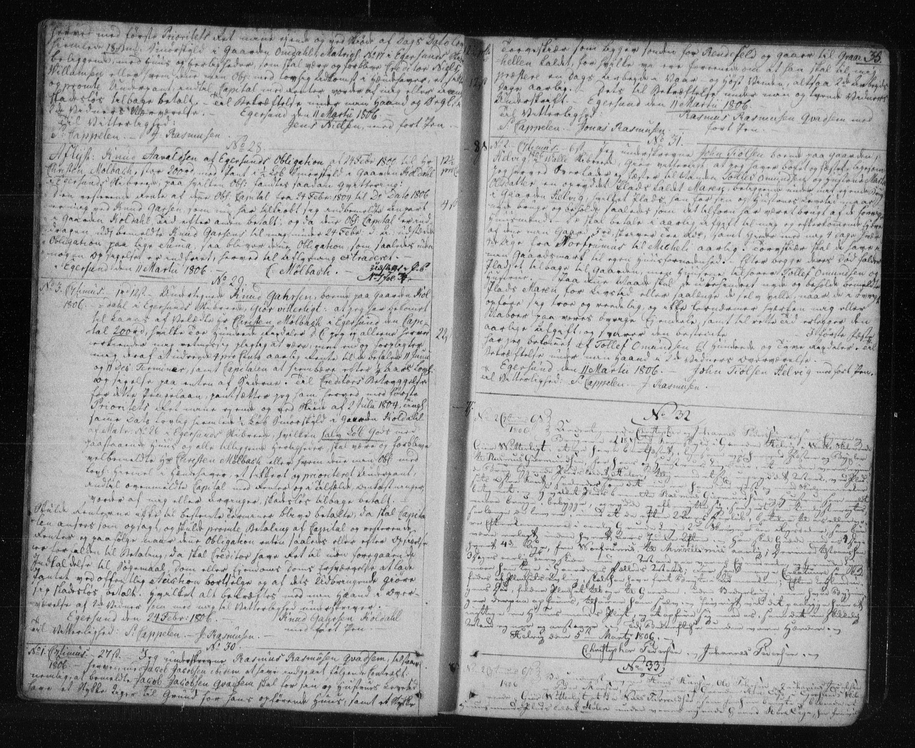 Jæren og Dalane sorenskriveri, AV/SAST-A-100306/4/41/41B/L0011: Mortgage book no. 8, 1805-1812, p. 35