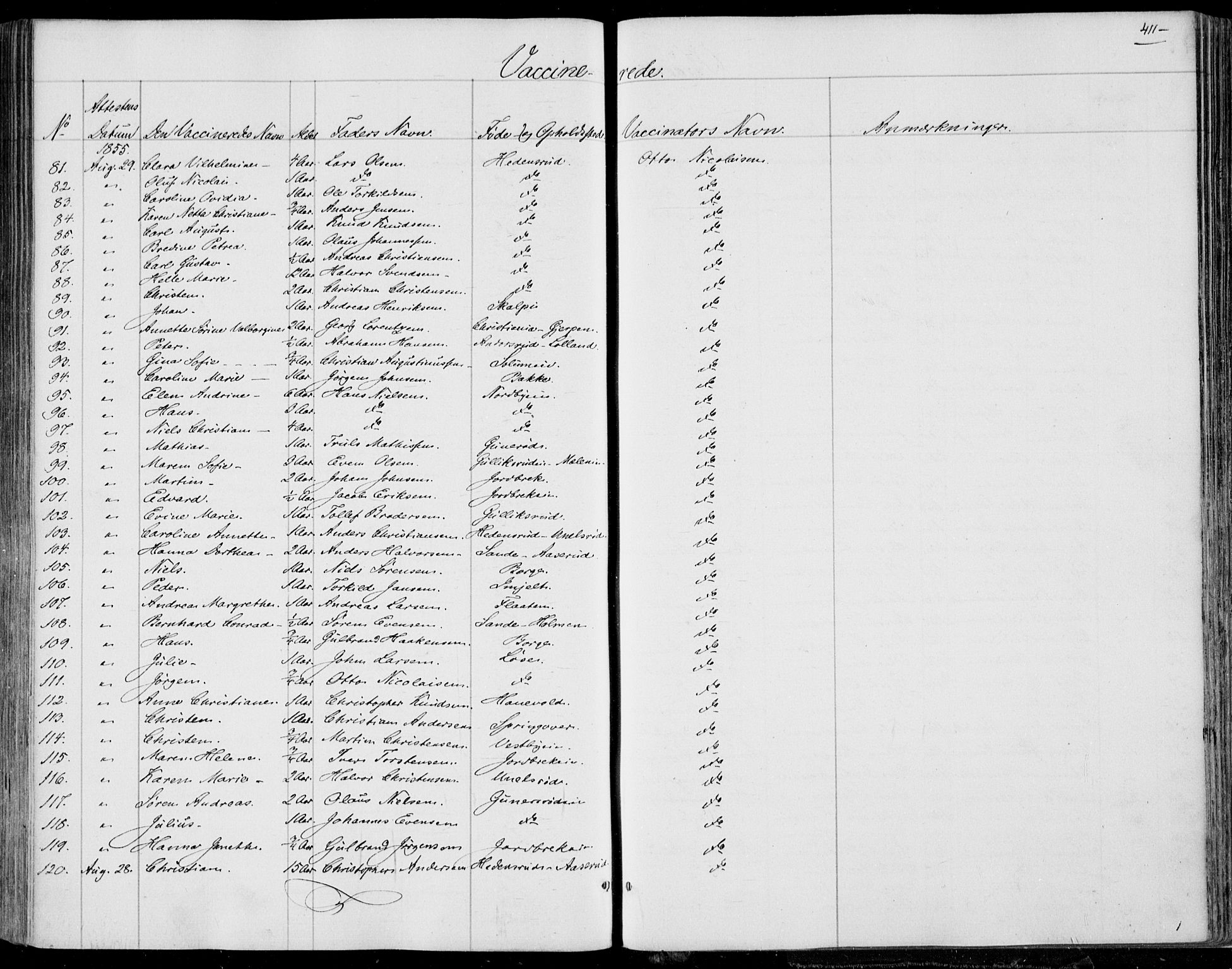 Skoger kirkebøker, SAKO/A-59/F/Fa/L0003: Parish register (official) no. I 3, 1842-1861, p. 411