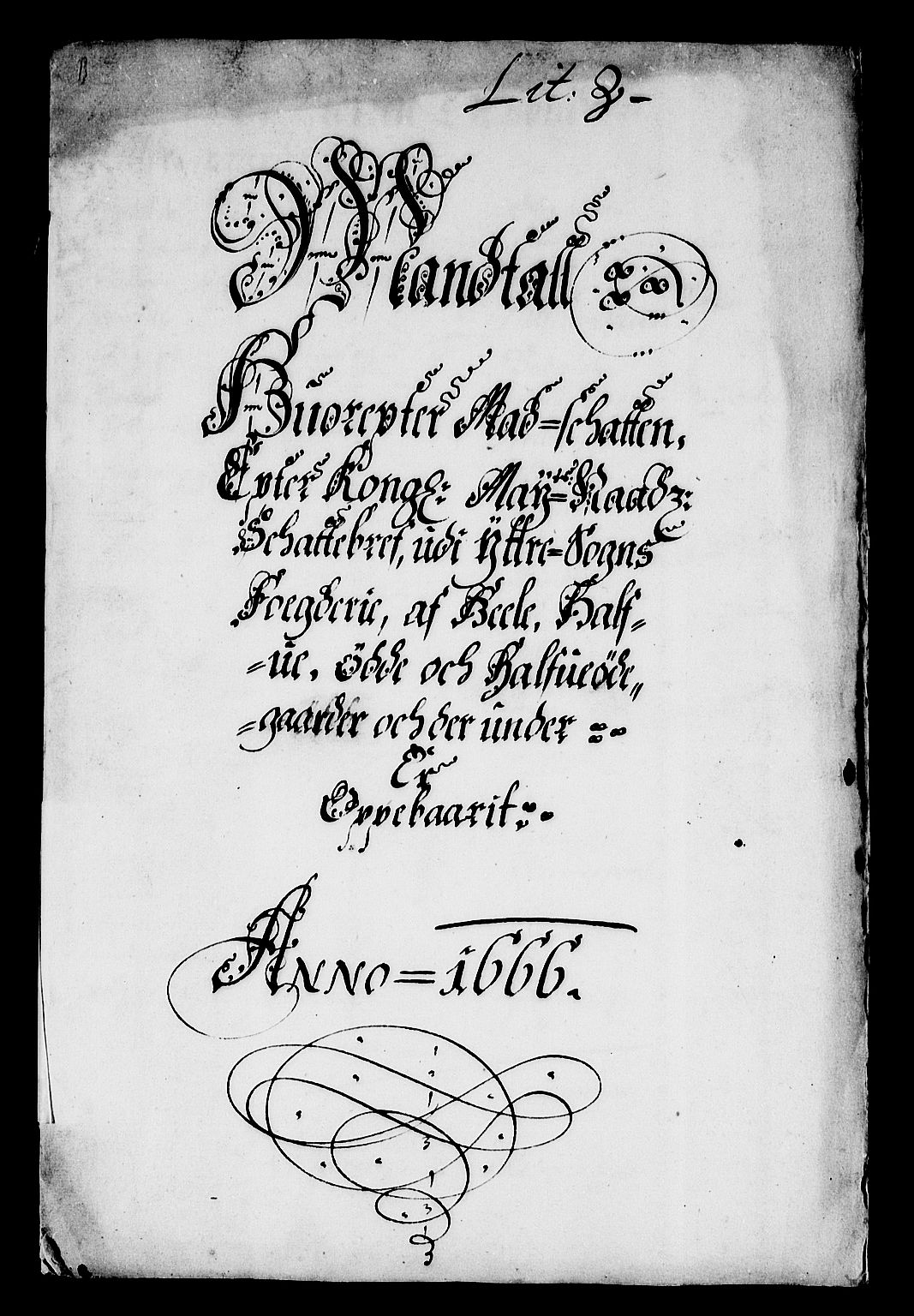 Rentekammeret inntil 1814, Reviderte regnskaper, Stiftamtstueregnskaper, Bergen stiftamt, RA/EA-6043/R/Rc/L0021: Bergen stiftamt, 1666