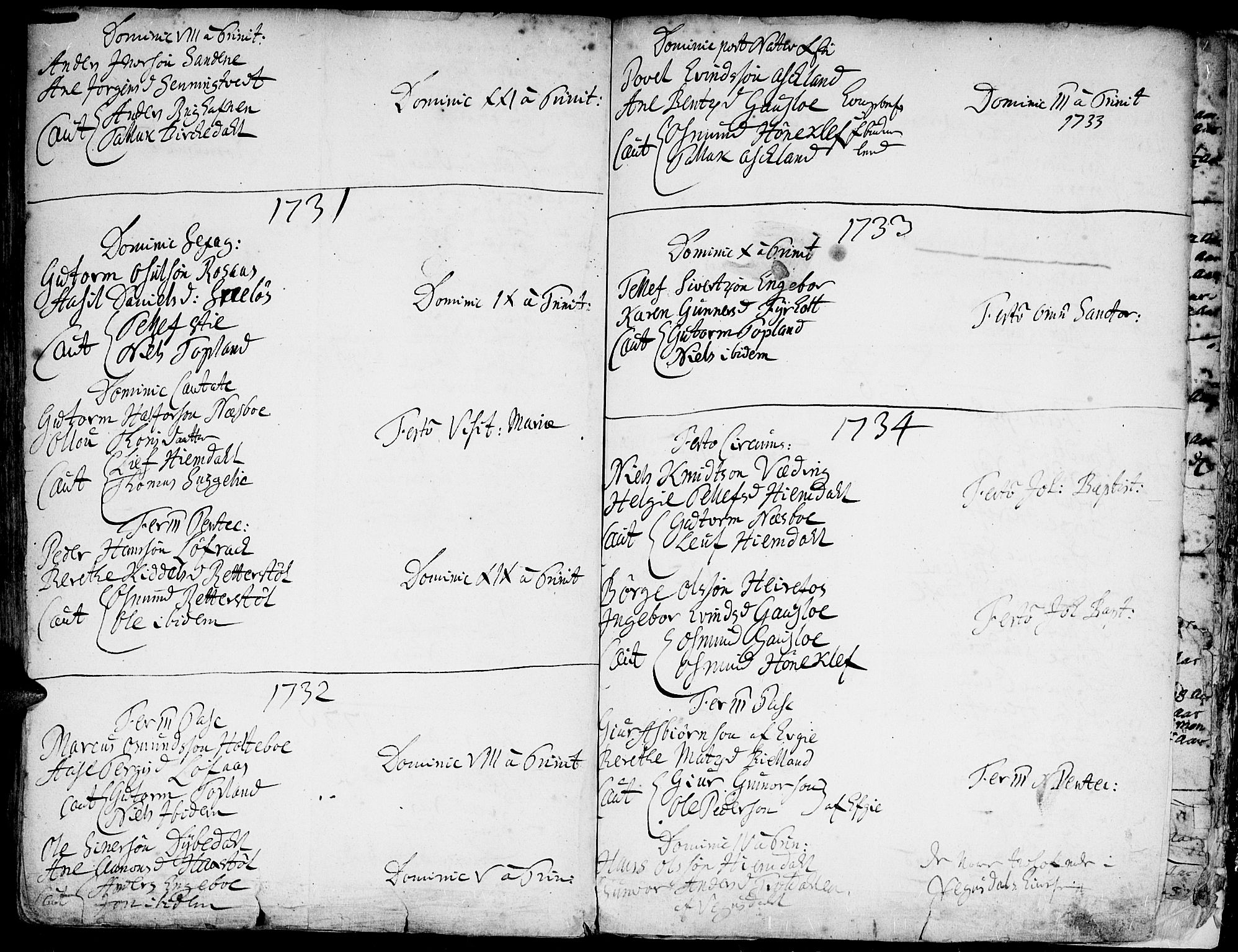 Hommedal sokneprestkontor, AV/SAK-1111-0023/F/Fa/Fab/L0001: Parish register (official) no. A 1 /3, 1690-1738