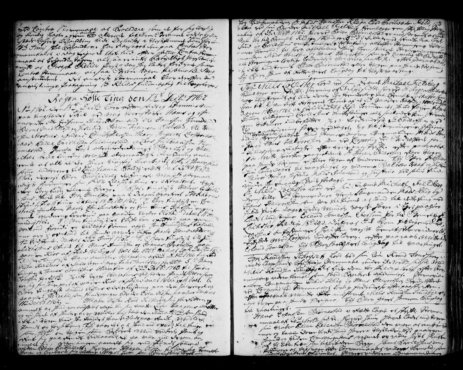Lier, Røyken og Hurum sorenskriveri, AV/SAKO-A-89/F/Fa/L0054: Tingbok, 1761-1765, p. 102
