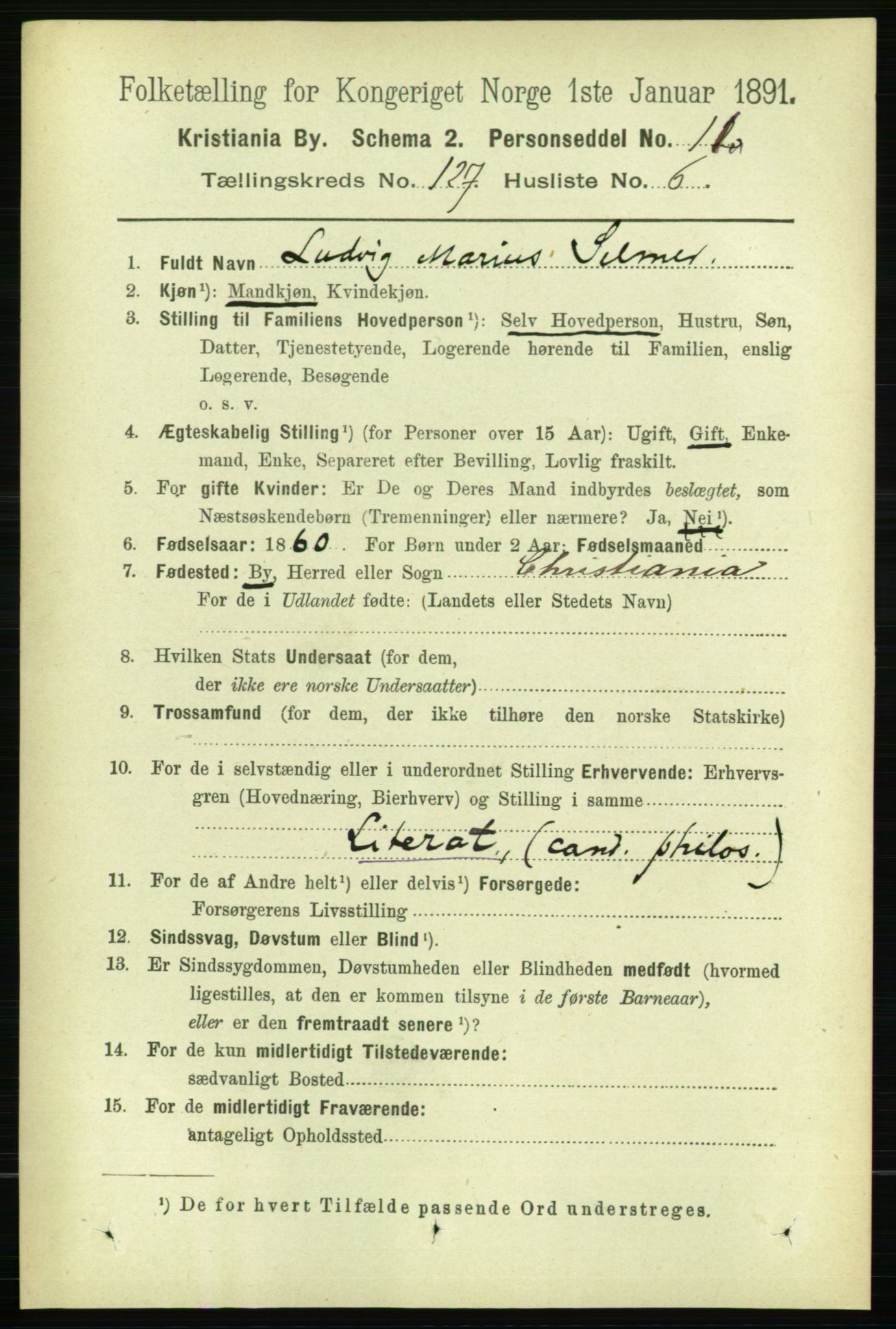 RA, 1891 census for 0301 Kristiania, 1891, p. 68050