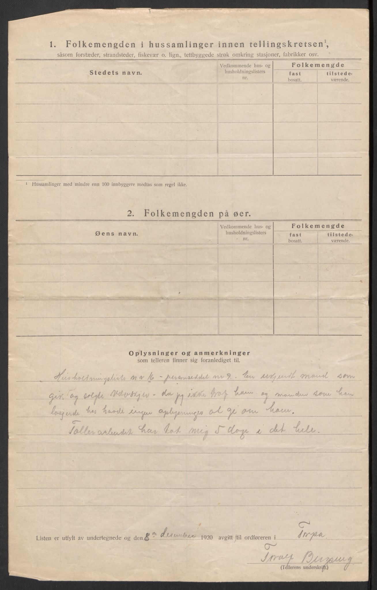 SAH, 1920 census for Torpa, 1920, p. 17