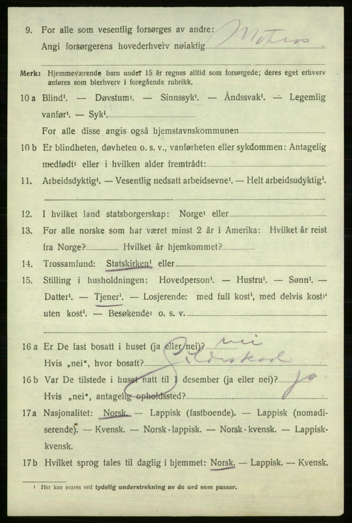 SATØ, 1920 census for Vardø rural district, 1920, p. 2569