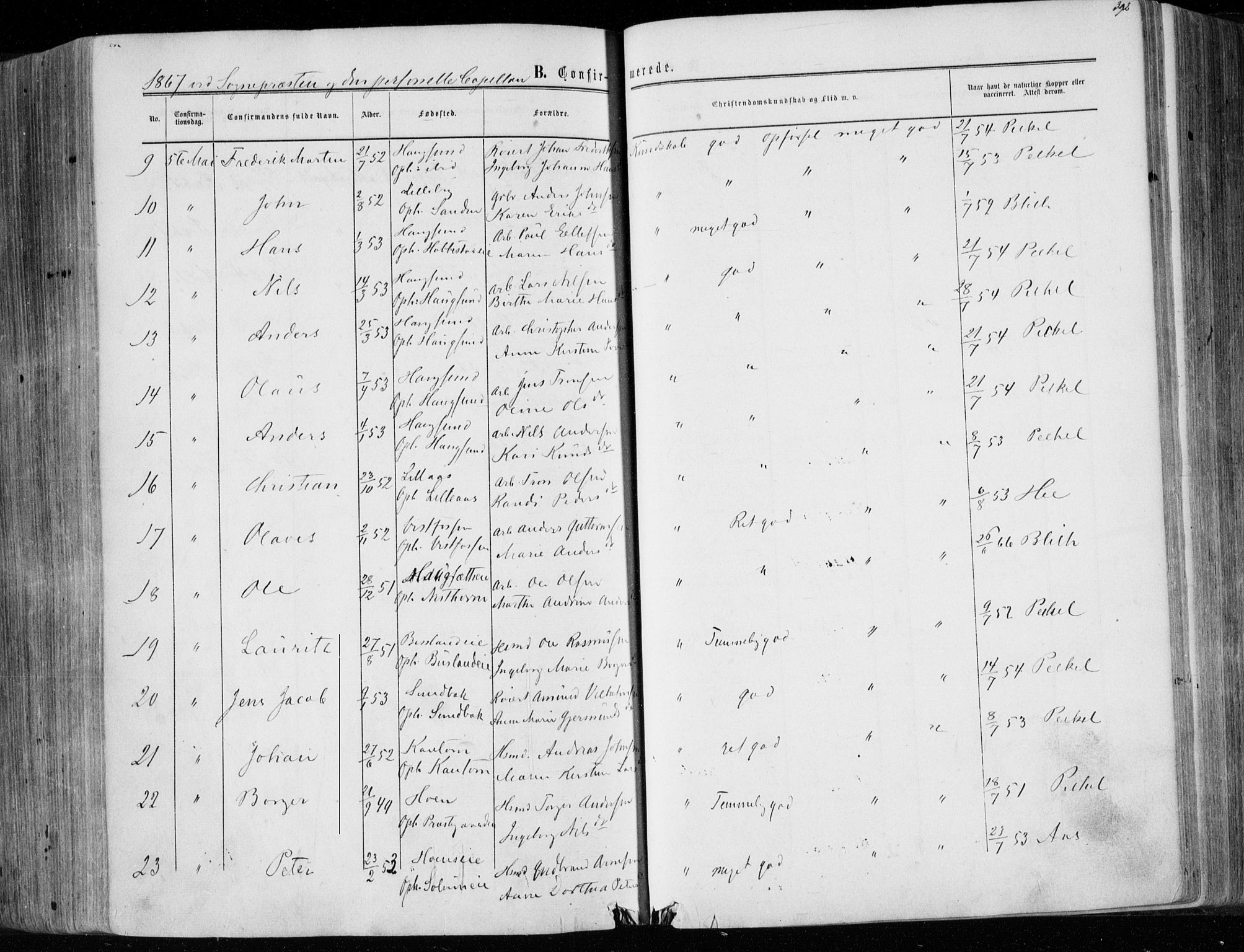 Eiker kirkebøker, AV/SAKO-A-4/F/Fa/L0016: Parish register (official) no. I 16, 1860-1868, p. 392