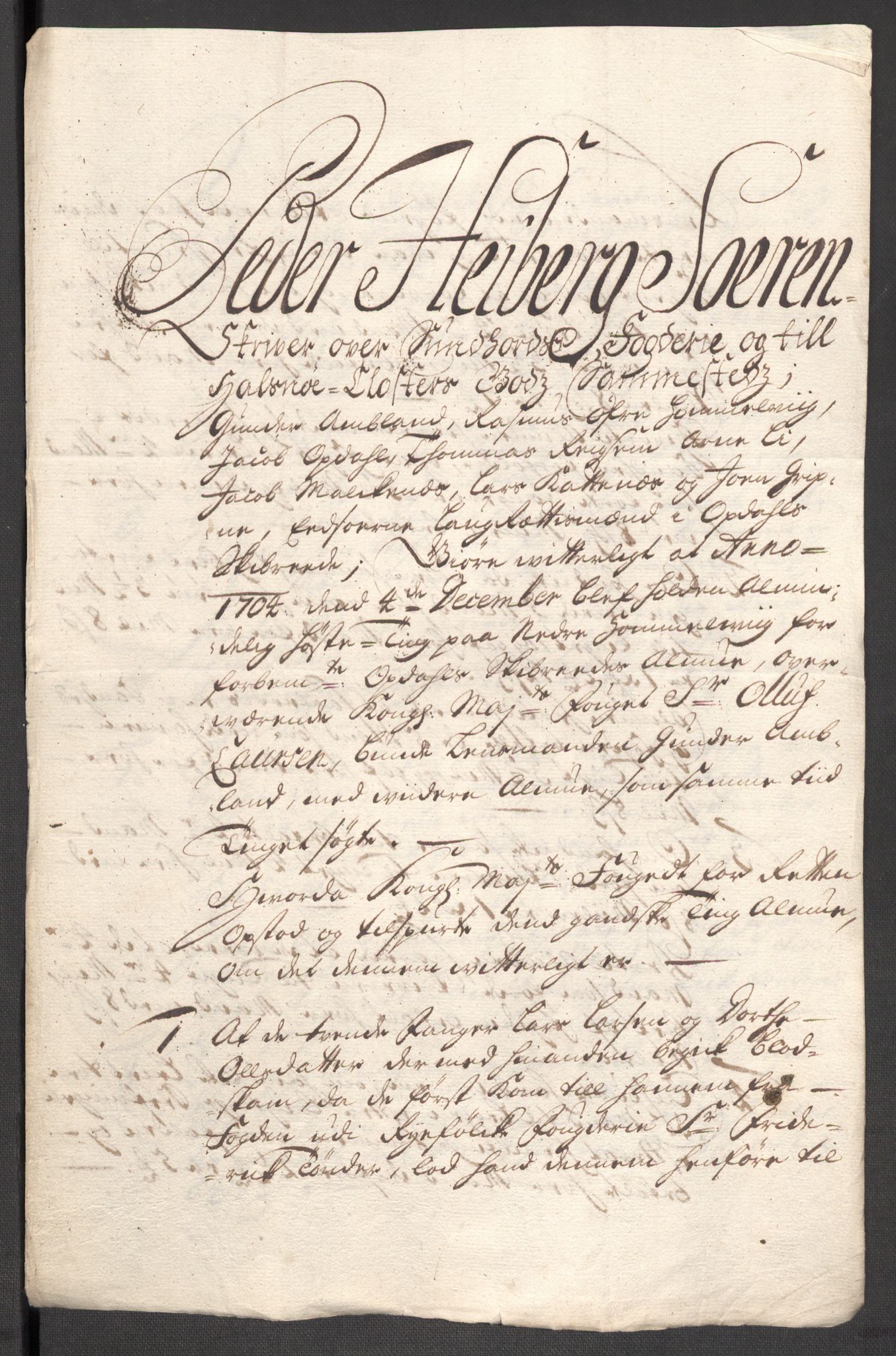 Rentekammeret inntil 1814, Reviderte regnskaper, Fogderegnskap, AV/RA-EA-4092/R48/L2982: Fogderegnskap Sunnhordland og Hardanger, 1704, p. 245