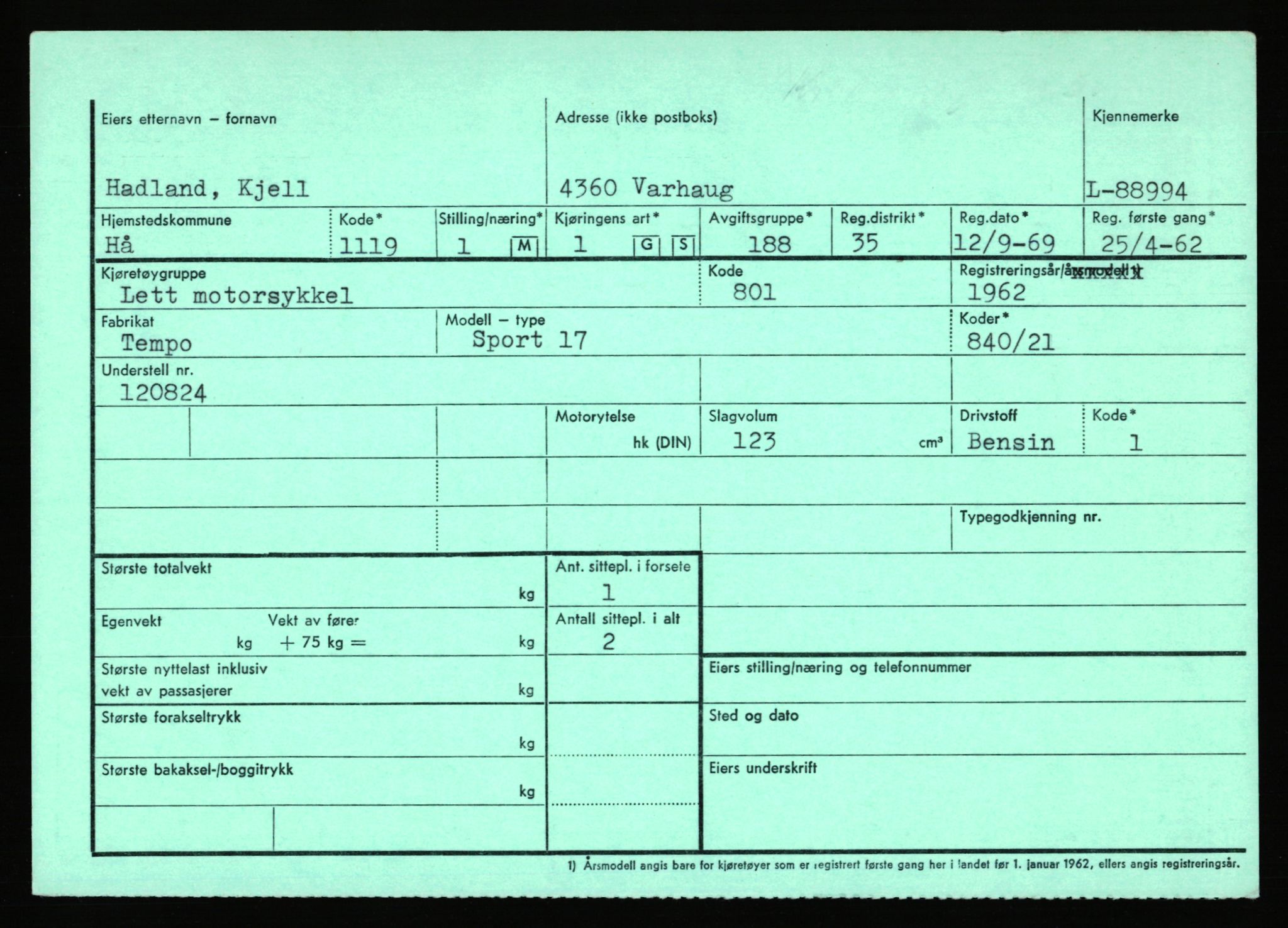 Stavanger trafikkstasjon, AV/SAST-A-101942/0/F/L0075: L-88800 - L-92499, 1930-1971, p. 293