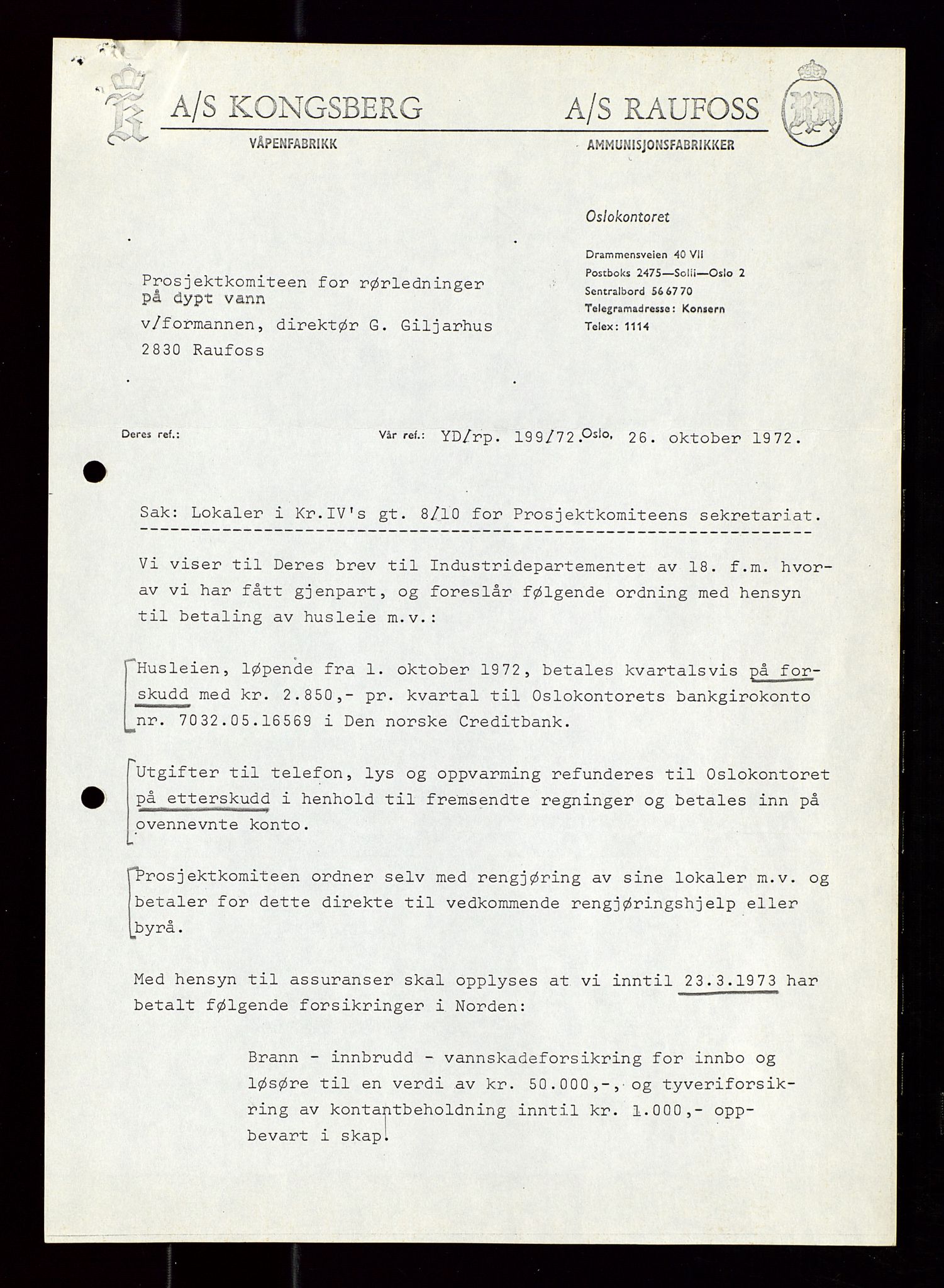 Industridepartementet, Oljekontoret, AV/SAST-A-101348/Di/L0002: DWP, måneds- kvartals- halvårs- og årsrapporter, økonomi, personell, div., 1972-1974, p. 588