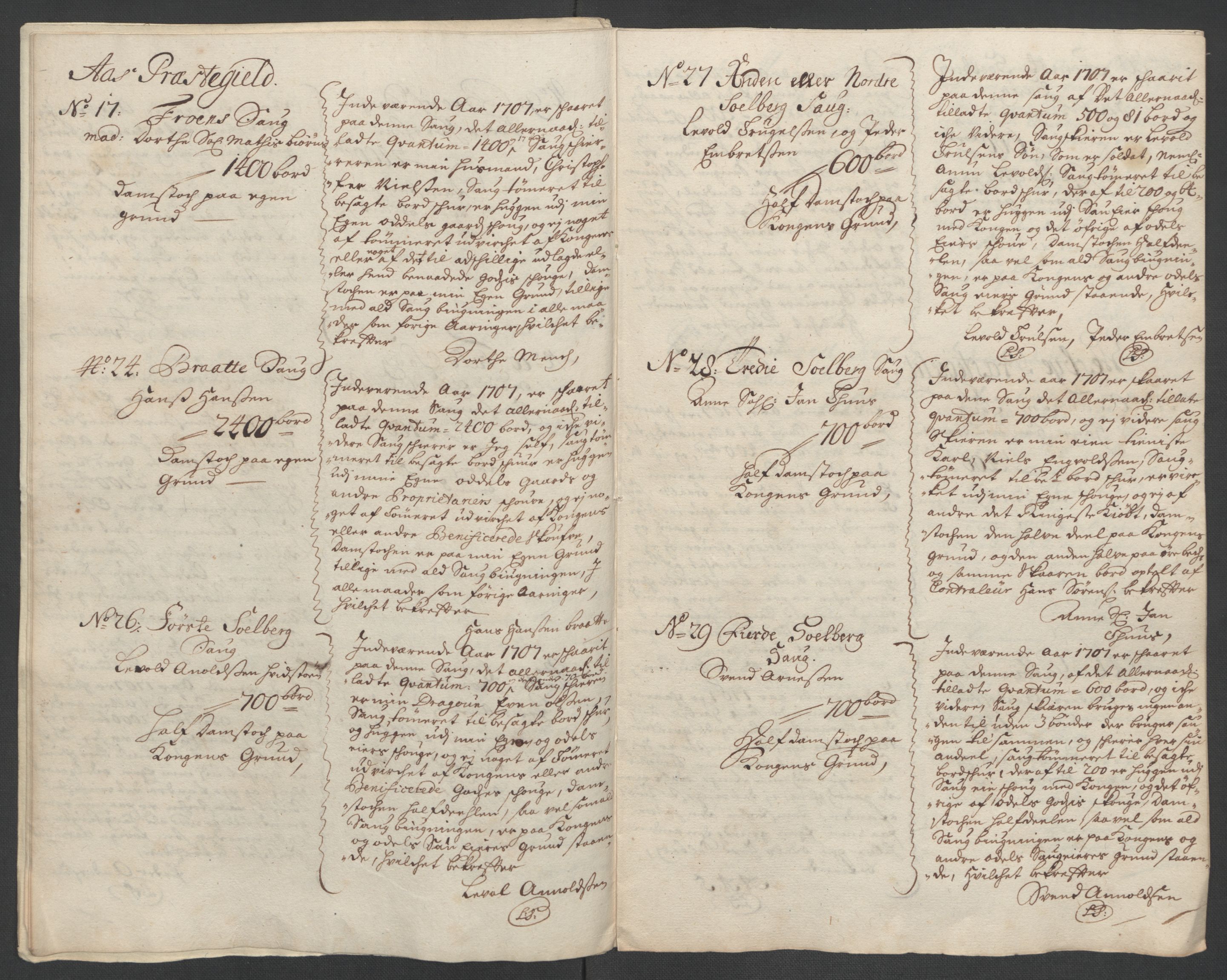 Rentekammeret inntil 1814, Reviderte regnskaper, Fogderegnskap, AV/RA-EA-4092/R10/L0447: Fogderegnskap Aker og Follo, 1707-1709, p. 120