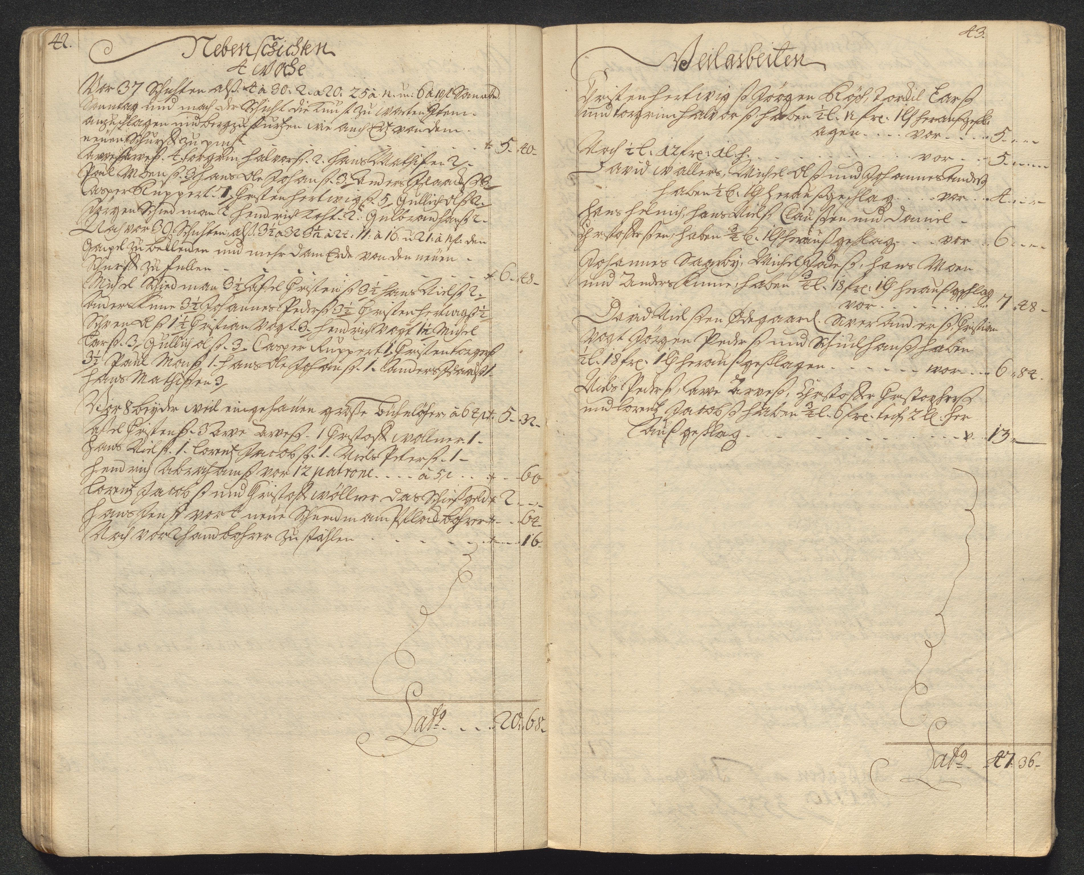 Kongsberg Sølvverk 1623-1816, AV/SAKO-EA-3135/001/D/Dc/Dcd/L0099: Utgiftsregnskap for gruver m.m., 1710, p. 350