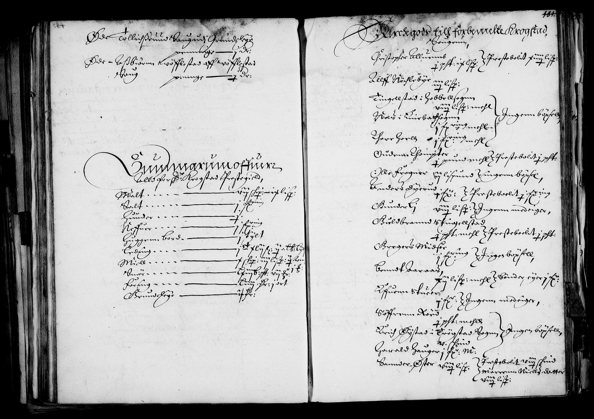 Rentekammeret inntil 1814, Realistisk ordnet avdeling, RA/EA-4070/N/Na/L0001: [XI f]: Akershus stifts jordebok, 1652, p. 483b-484a