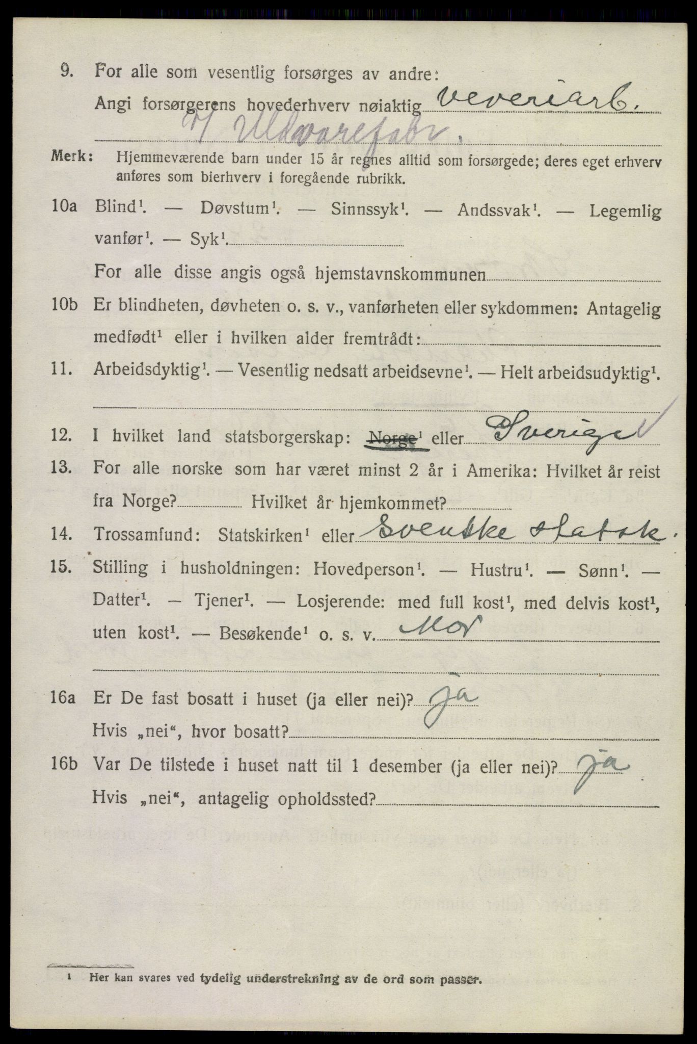 SAKO, 1920 census for Strømm, 1920, p. 3482