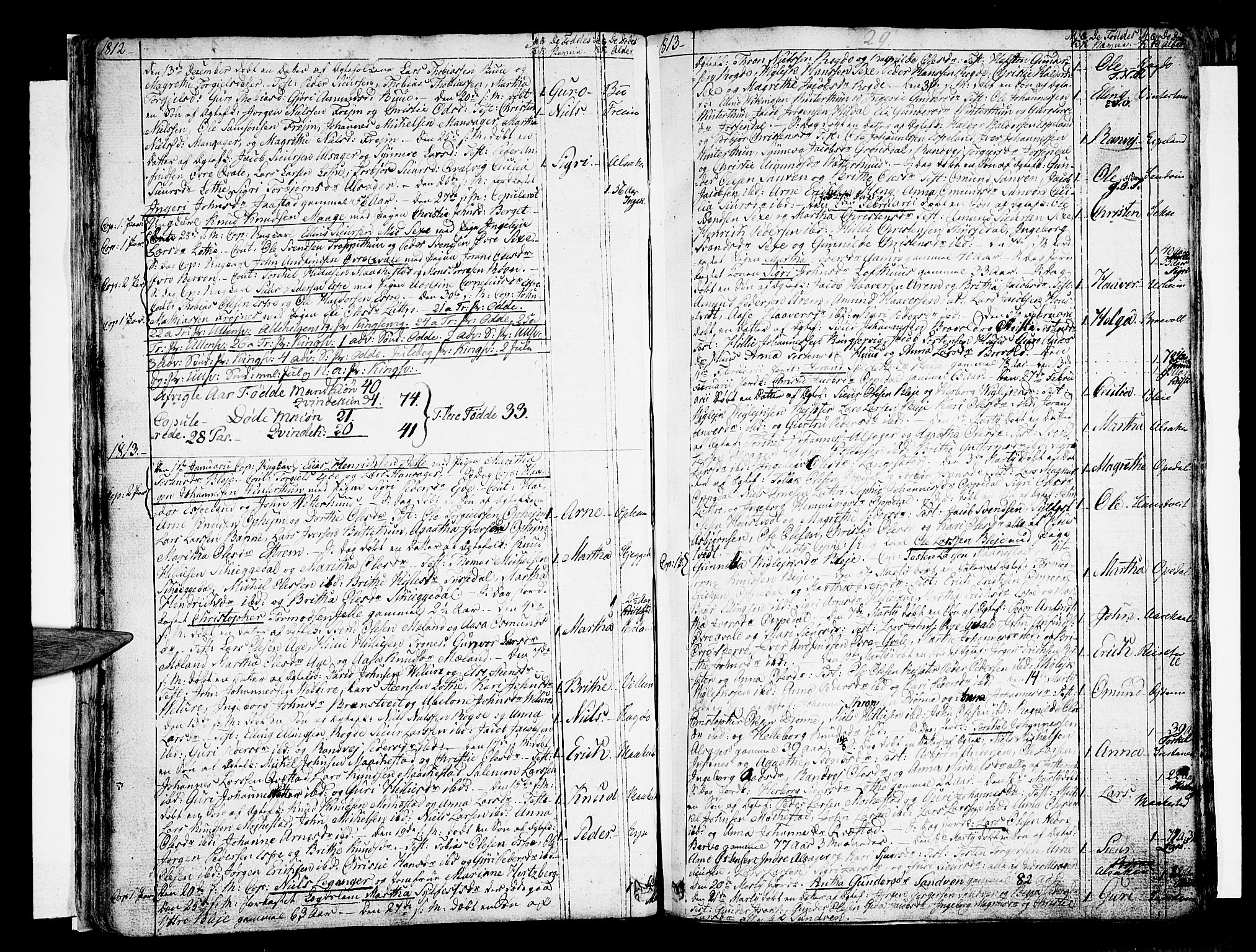 Ullensvang sokneprestembete, SAB/A-78701/H/Haa: Parish register (official) no. A 8, 1804-1835, p. 29