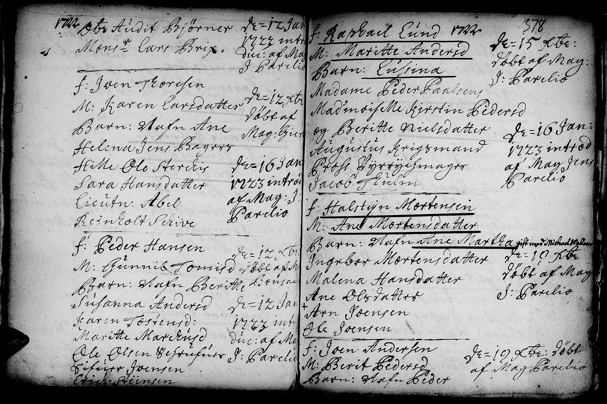 Ministerialprotokoller, klokkerbøker og fødselsregistre - Sør-Trøndelag, SAT/A-1456/601/L0035: Parish register (official) no. 601A03, 1713-1728, p. 378