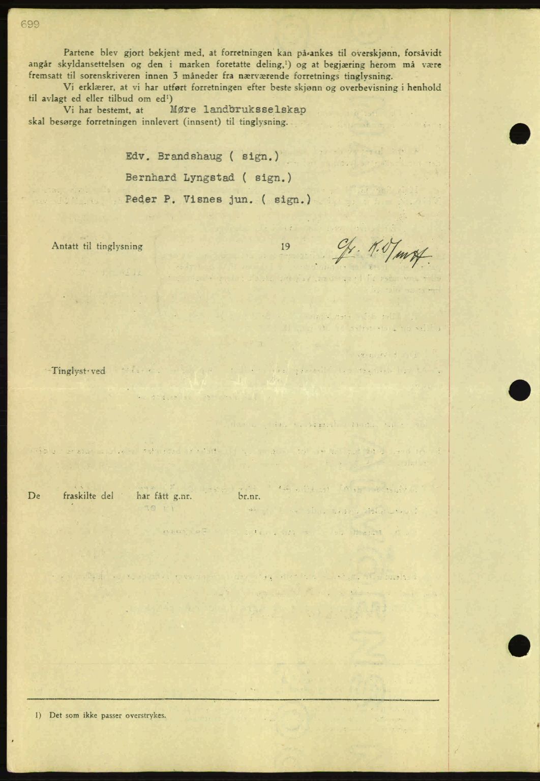 Nordmøre sorenskriveri, AV/SAT-A-4132/1/2/2Ca: Mortgage book no. A80, 1936-1937, Diary no: : 71/1937