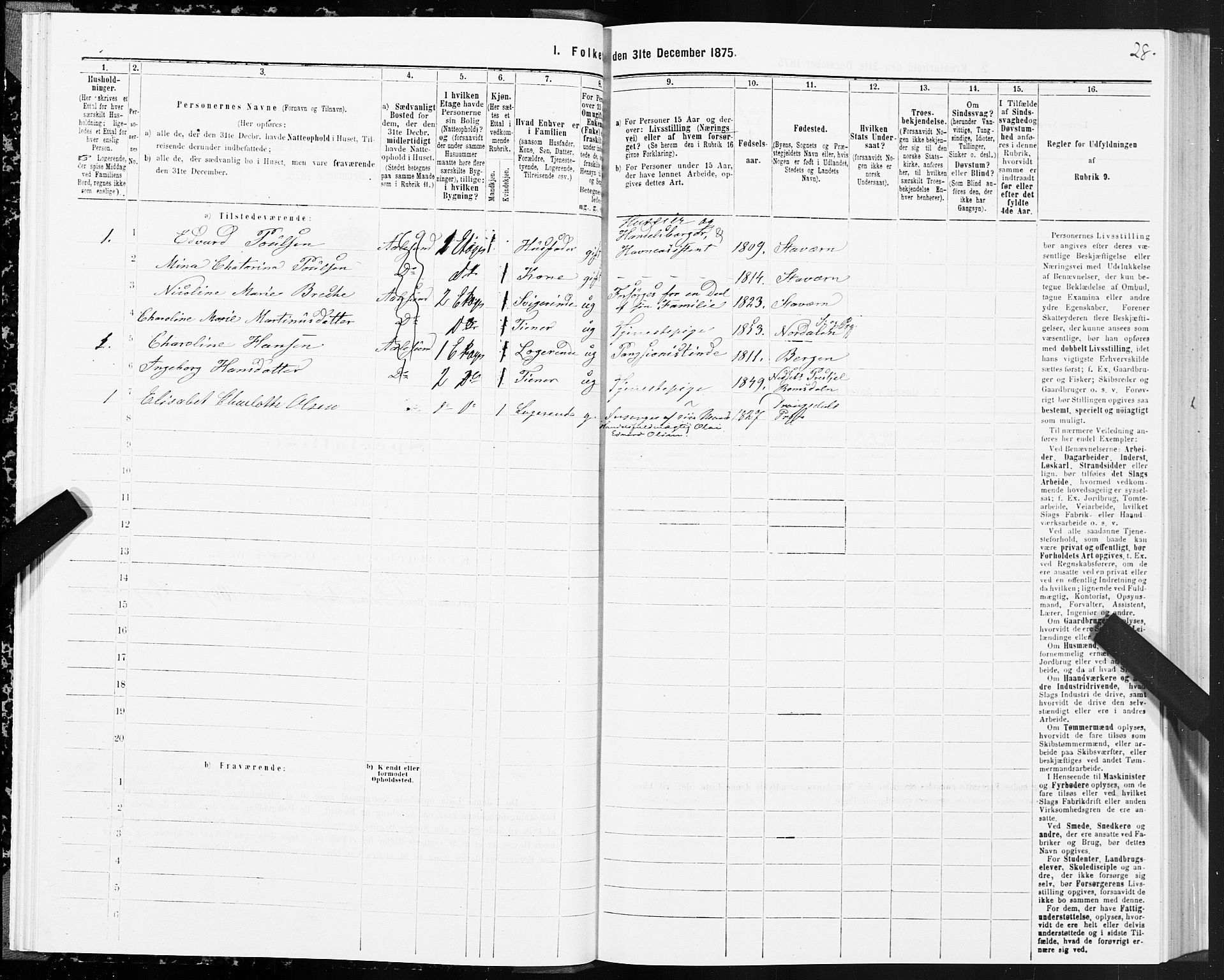 SAT, 1875 census for 1501P Ålesund, 1875, p. 2028