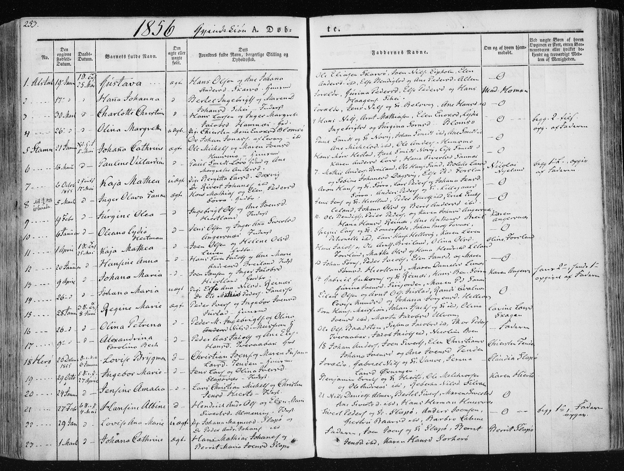 Ministerialprotokoller, klokkerbøker og fødselsregistre - Nordland, SAT/A-1459/830/L0446: Parish register (official) no. 830A10, 1831-1865, p. 253