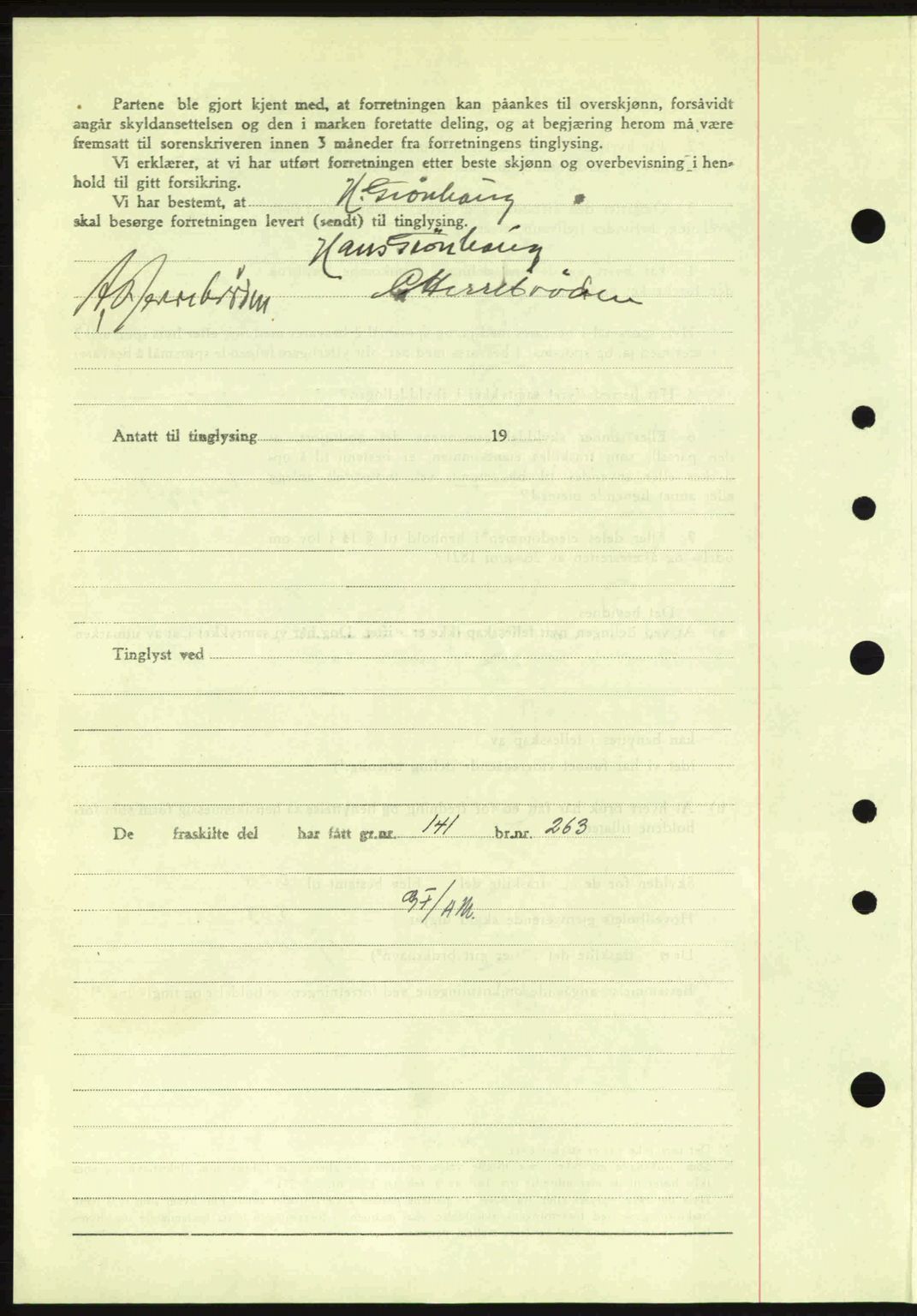 Idd og Marker sorenskriveri, AV/SAO-A-10283/G/Gb/Gbb/L0007: Mortgage book no. A7, 1944-1945, Diary no: : 2/1945