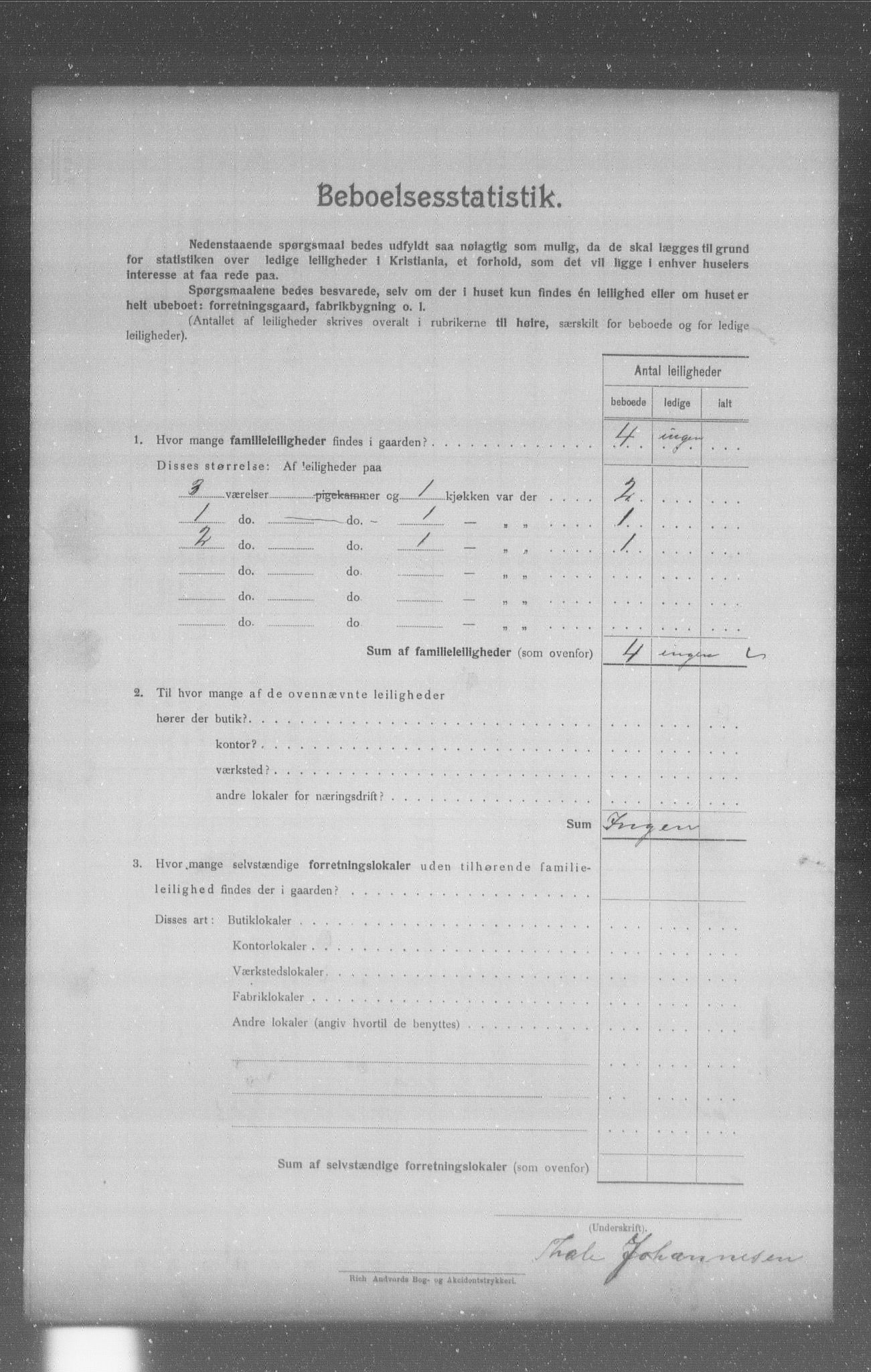 OBA, Municipal Census 1904 for Kristiania, 1904, p. 5883