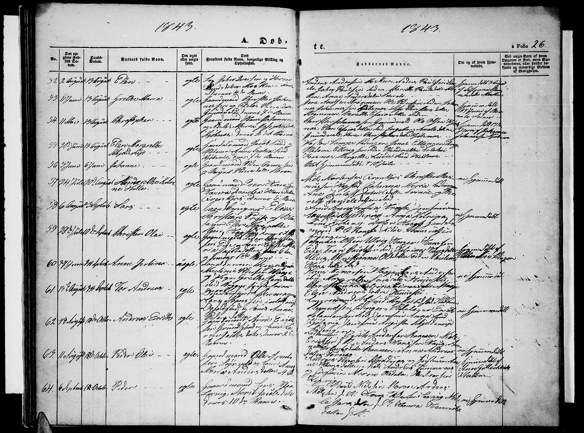 Ministerialprotokoller, klokkerbøker og fødselsregistre - Nordland, AV/SAT-A-1459/872/L1045: Parish register (copy) no. 872C01, 1840-1851, p. 26