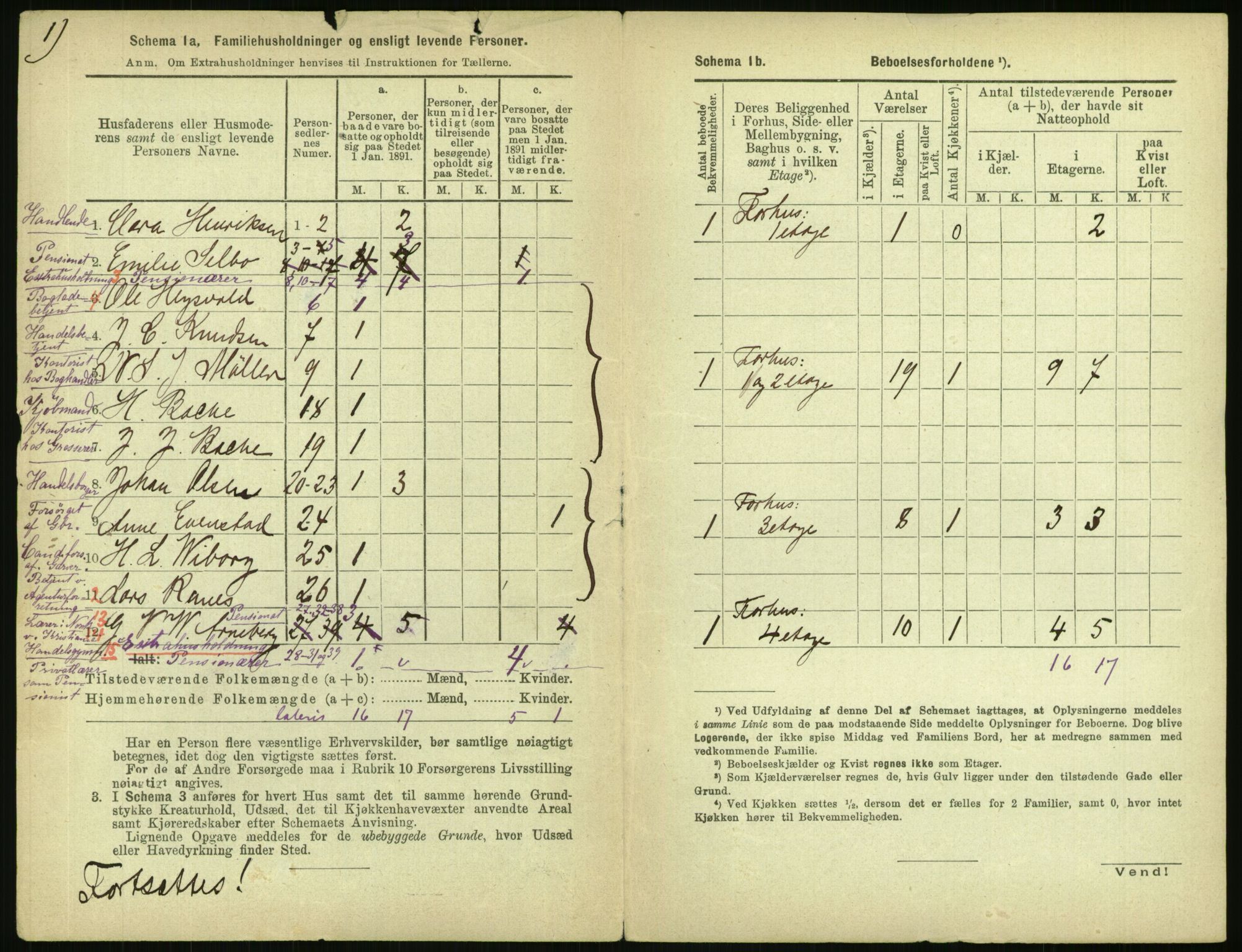 RA, 1891 census for 0301 Kristiania, 1891, p. 62632