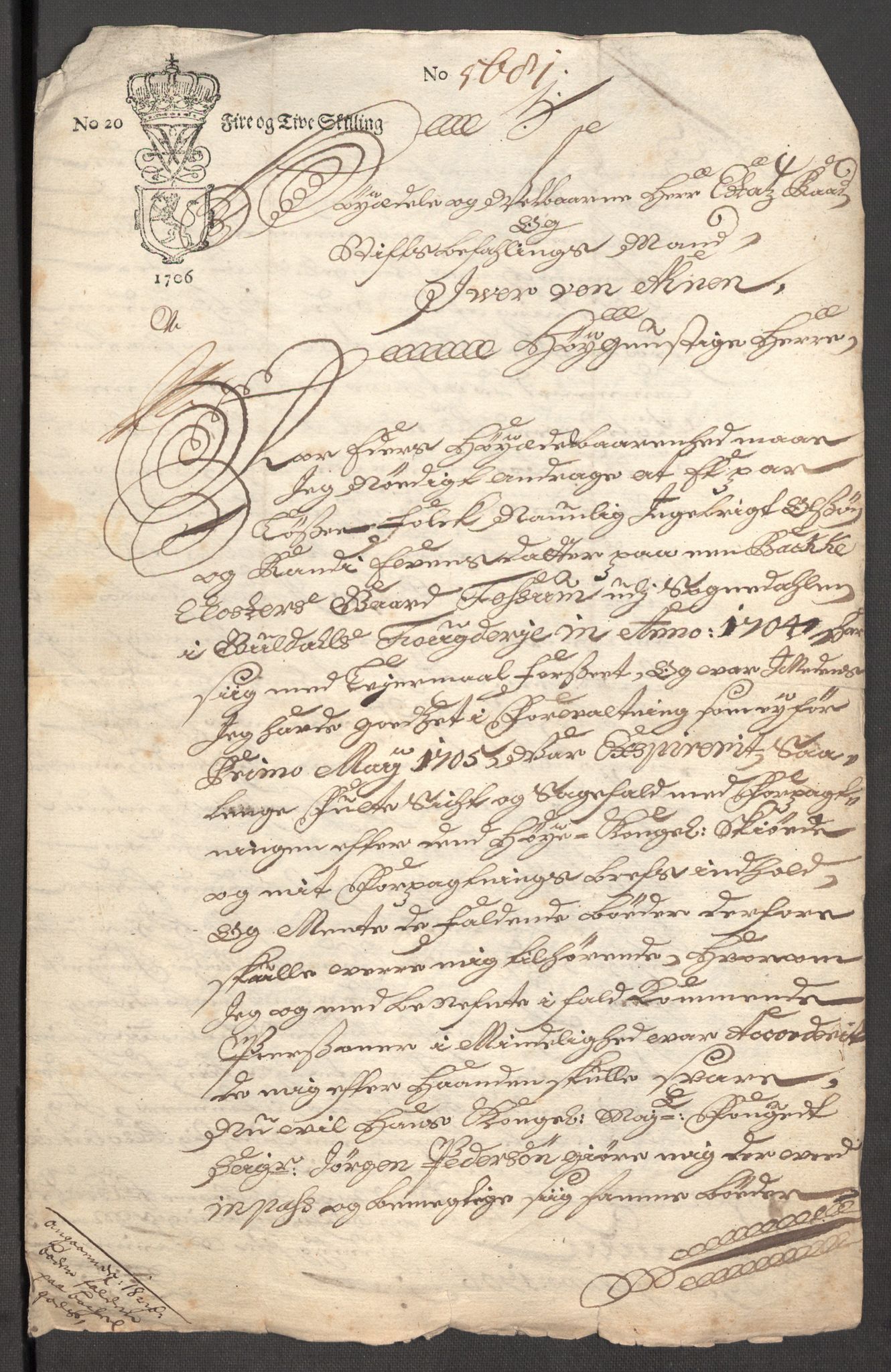 Rentekammeret inntil 1814, Reviderte regnskaper, Fogderegnskap, AV/RA-EA-4092/R60/L3956: Fogderegnskap Orkdal og Gauldal, 1706, p. 381