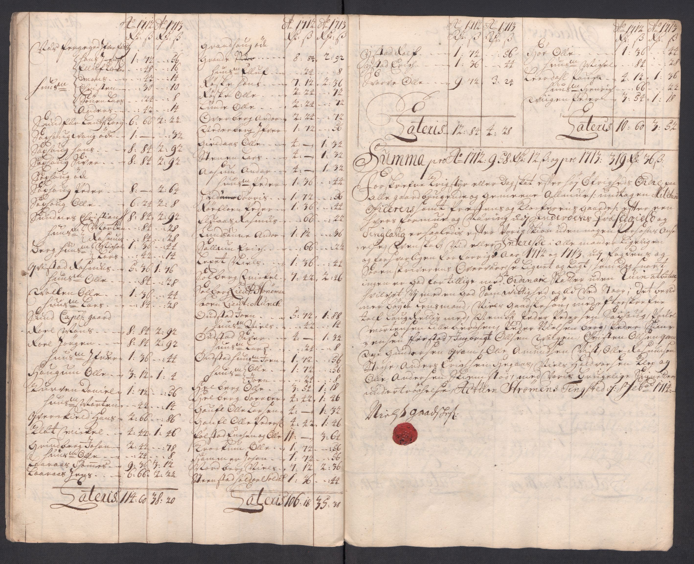 Rentekammeret inntil 1814, Reviderte regnskaper, Fogderegnskap, AV/RA-EA-4092/R63/L4321: Fogderegnskap Inderøy, 1713, p. 268