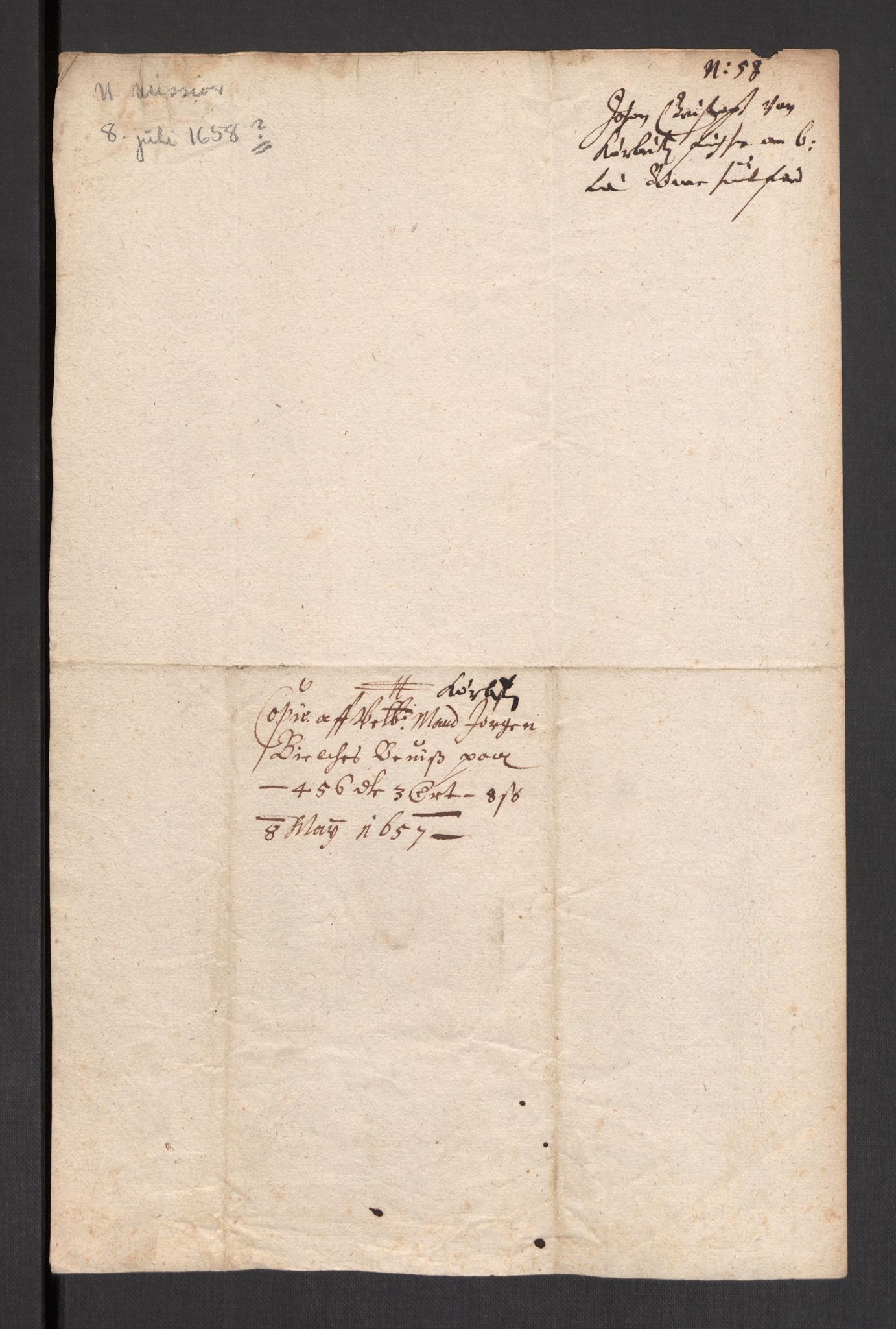 Danske Kanselli 1572-1799, AV/RA-EA-3023/F/Fc/Fcc/Fcca/L0019: Norske innlegg 1572-1799, 1658-1660, p. 105