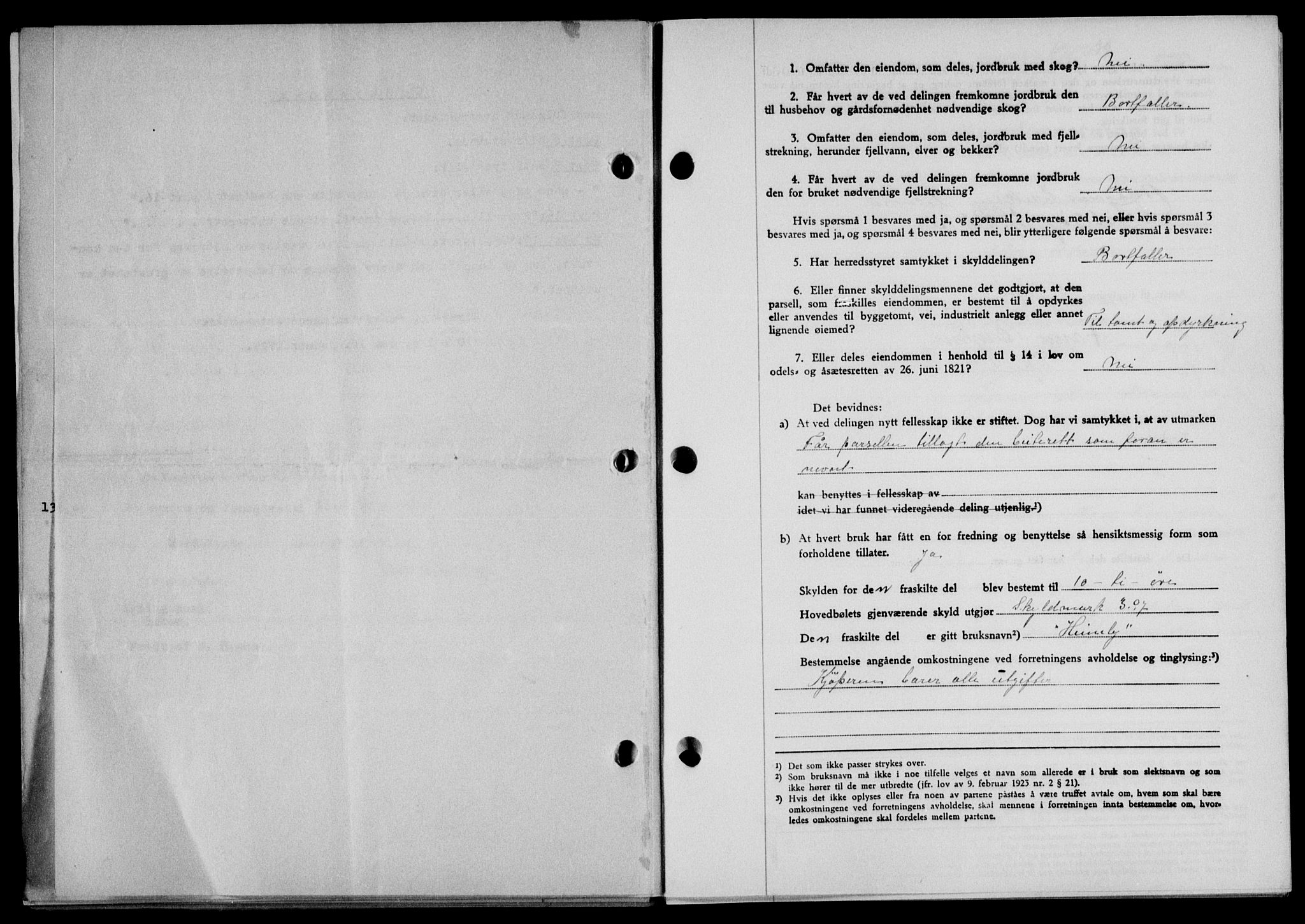 Lofoten sorenskriveri, SAT/A-0017/1/2/2C/L0005a: Mortgage book no. 5a, 1939-1939, Diary no: : 1164/1939