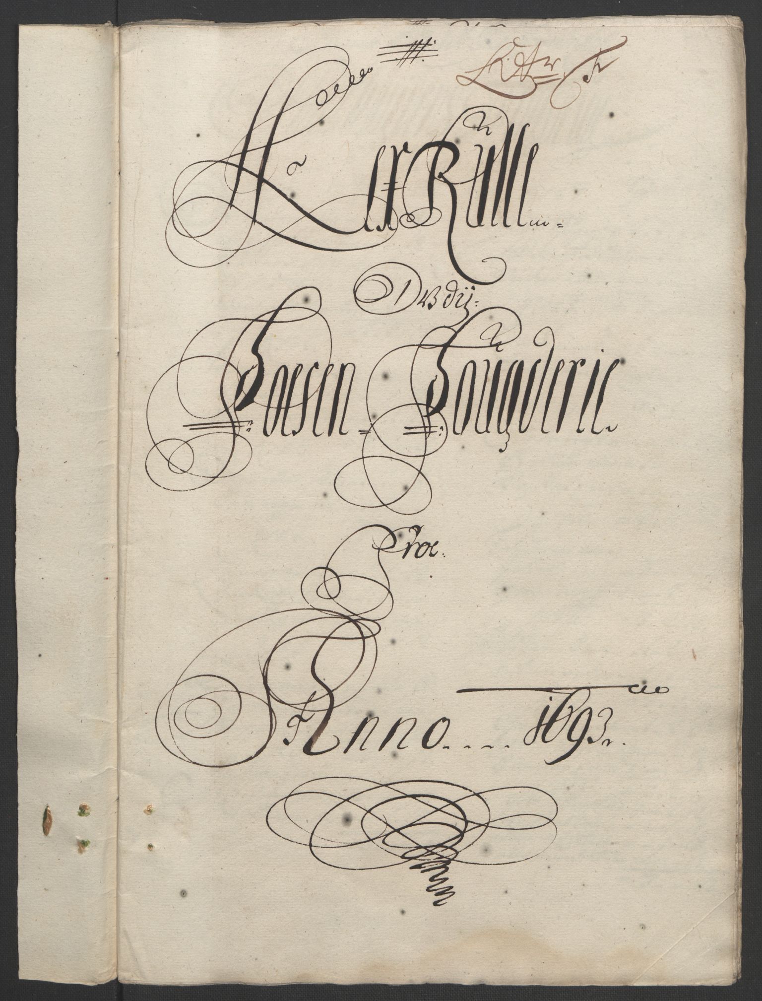 Rentekammeret inntil 1814, Reviderte regnskaper, Fogderegnskap, RA/EA-4092/R57/L3849: Fogderegnskap Fosen, 1692-1693, p. 472