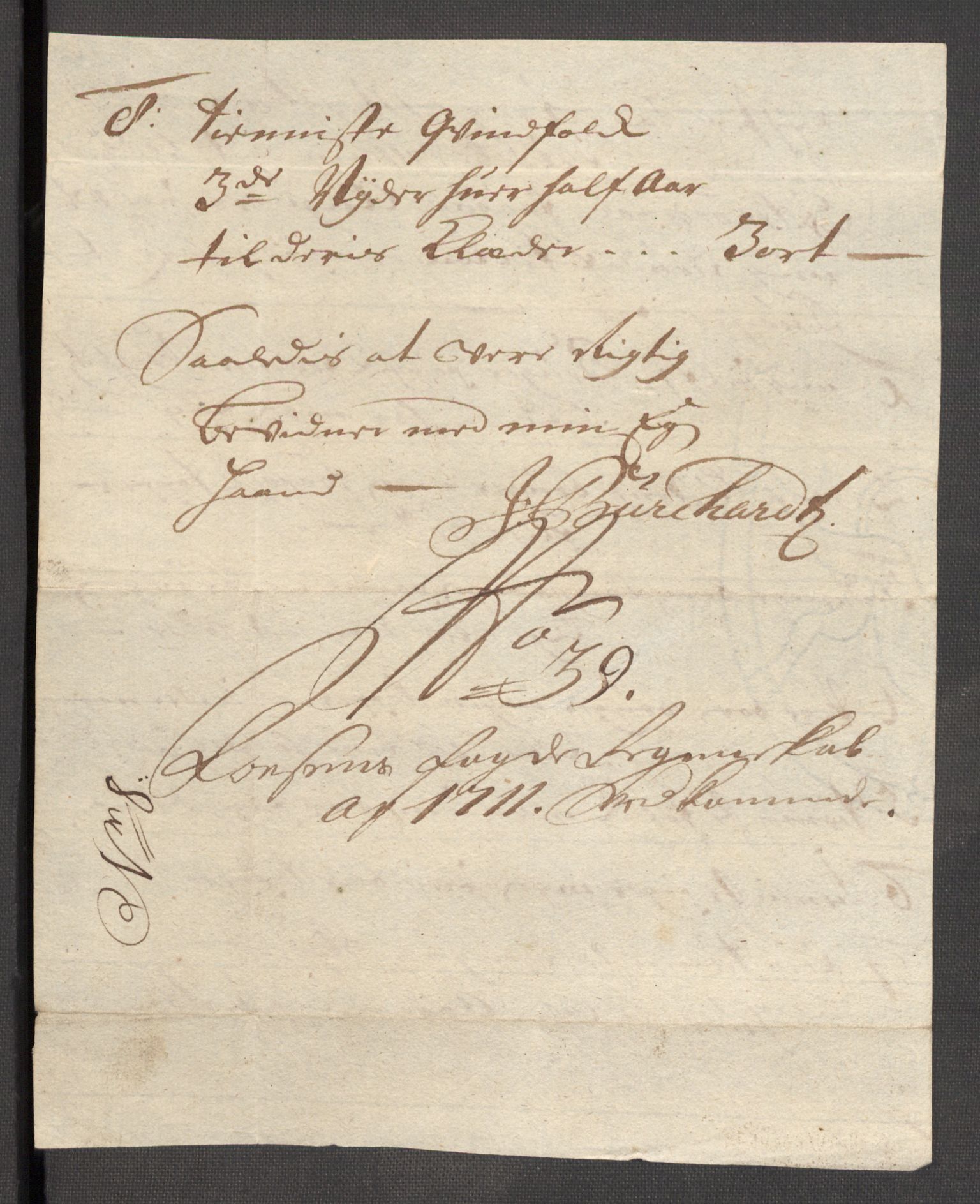 Rentekammeret inntil 1814, Reviderte regnskaper, Fogderegnskap, AV/RA-EA-4092/R57/L3860: Fogderegnskap Fosen, 1711, p. 396