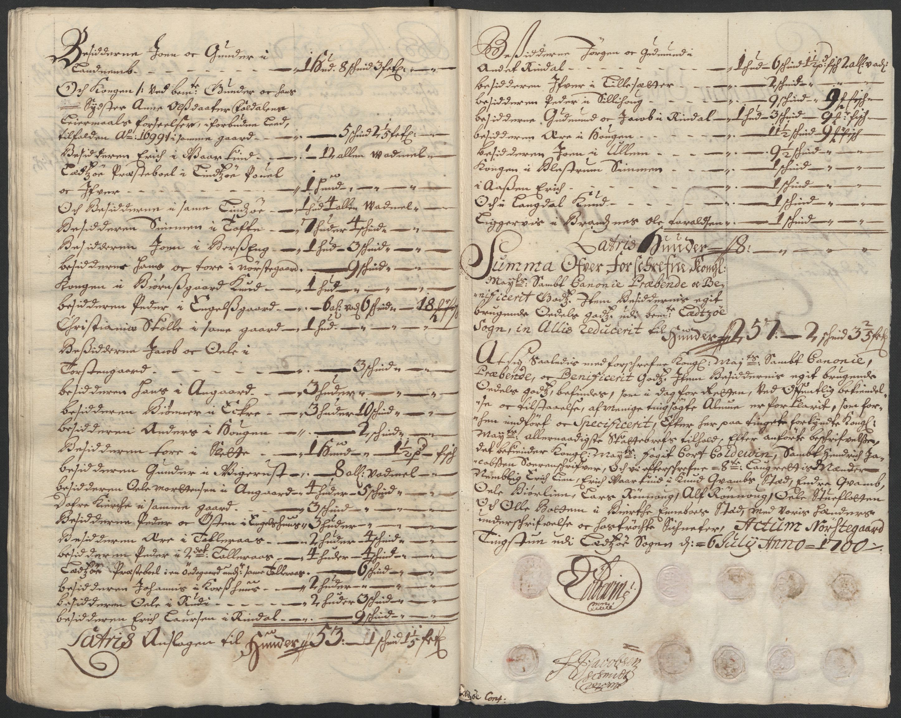 Rentekammeret inntil 1814, Reviderte regnskaper, Fogderegnskap, RA/EA-4092/R17/L1173: Fogderegnskap Gudbrandsdal, 1700, p. 192