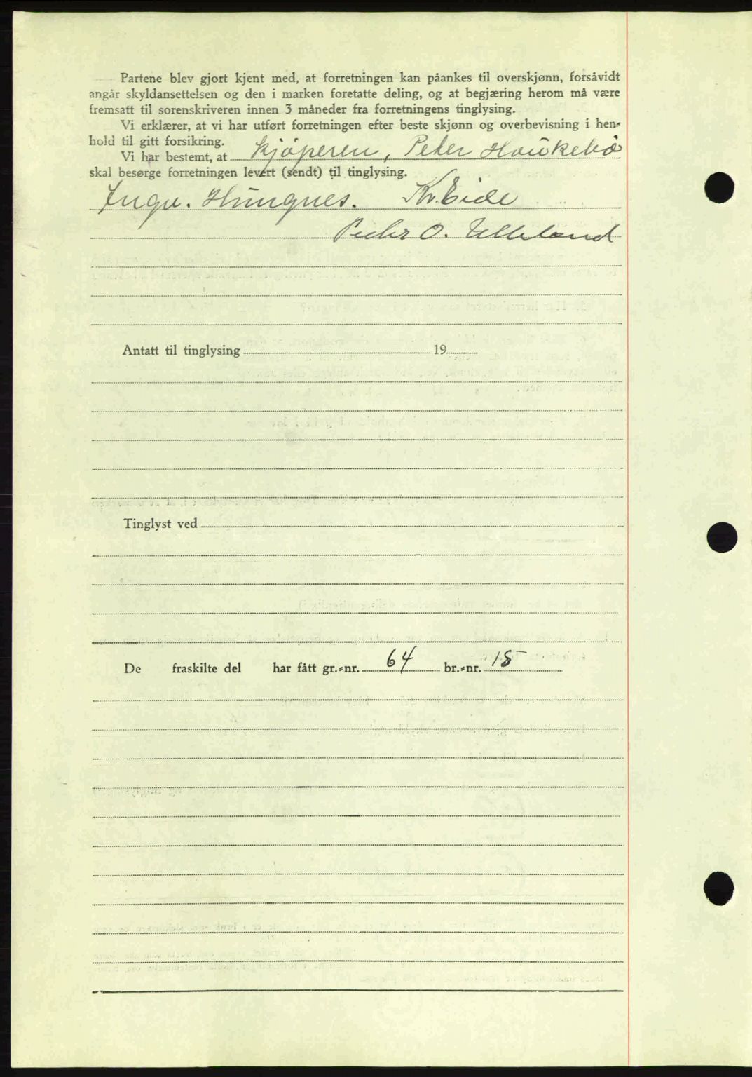 Romsdal sorenskriveri, AV/SAT-A-4149/1/2/2C: Mortgage book no. A8, 1939-1940, Diary no: : 938/1940